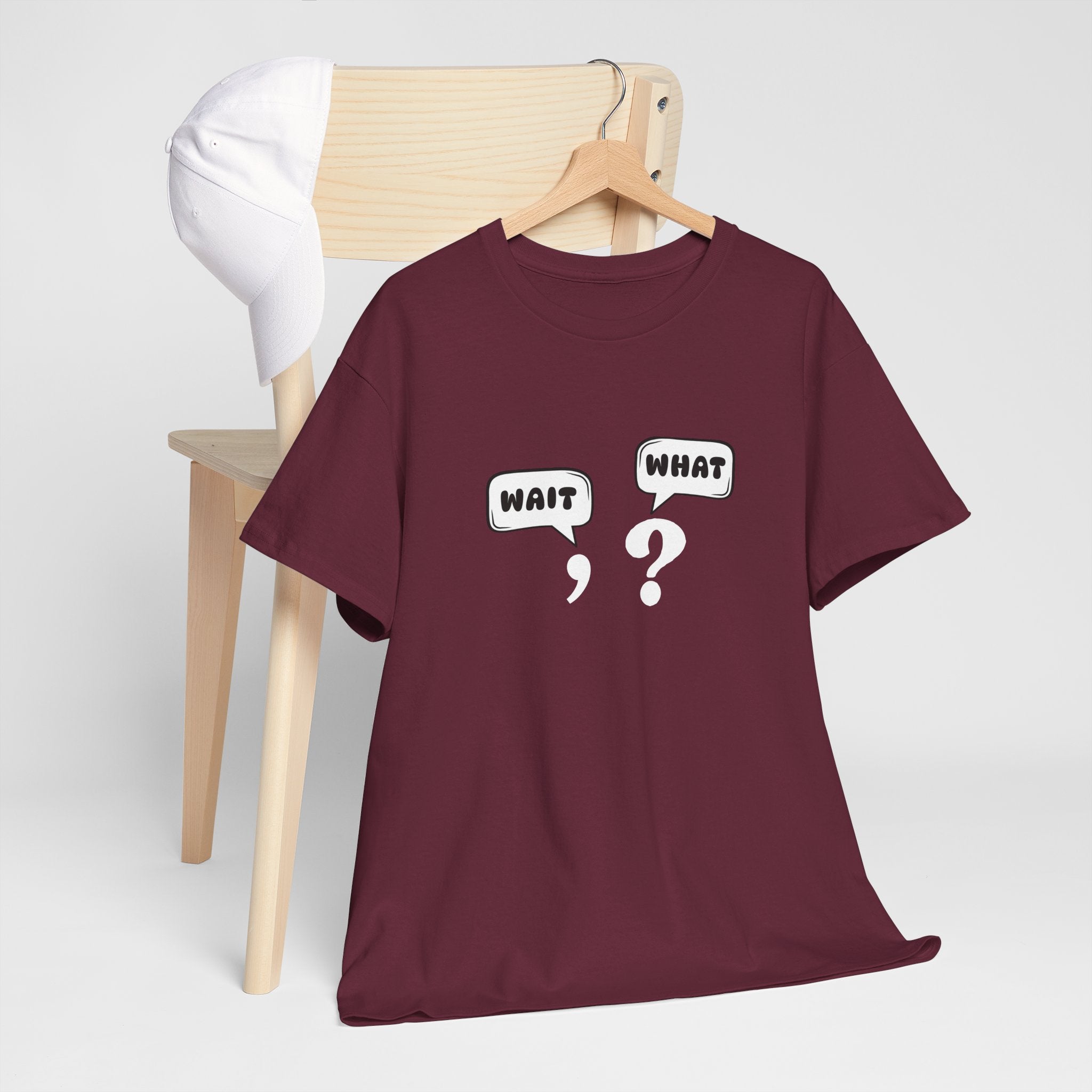 Unisex Tee with Whimsical Quote | Funny Cotton T-shirt for Casual Outings, Gift for Friends, Teachers, Nerds, Grammar, Birthday Present, Everyday Wear