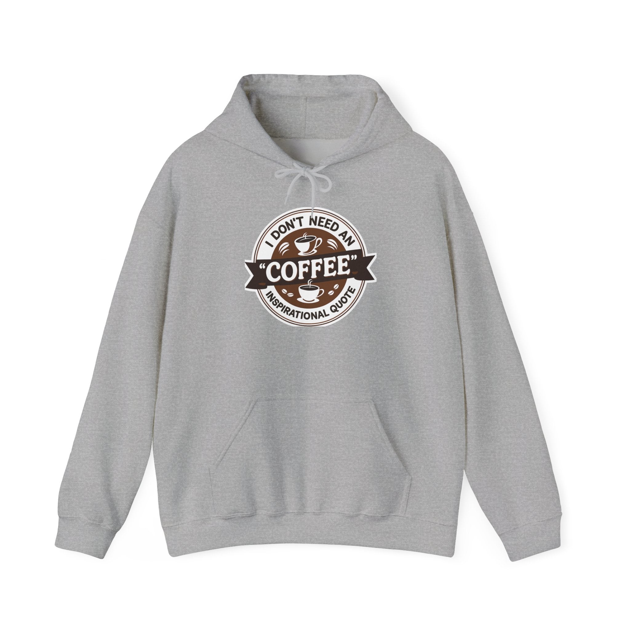 No Inspirational Quotes, just Coffee - Coffee Lovers Unisex Hoodie, Cozy Sweatshirt for Coffee Enthusiasts, Gift for Birthdays, Relaxed Vibe, Perfect for Chill Days