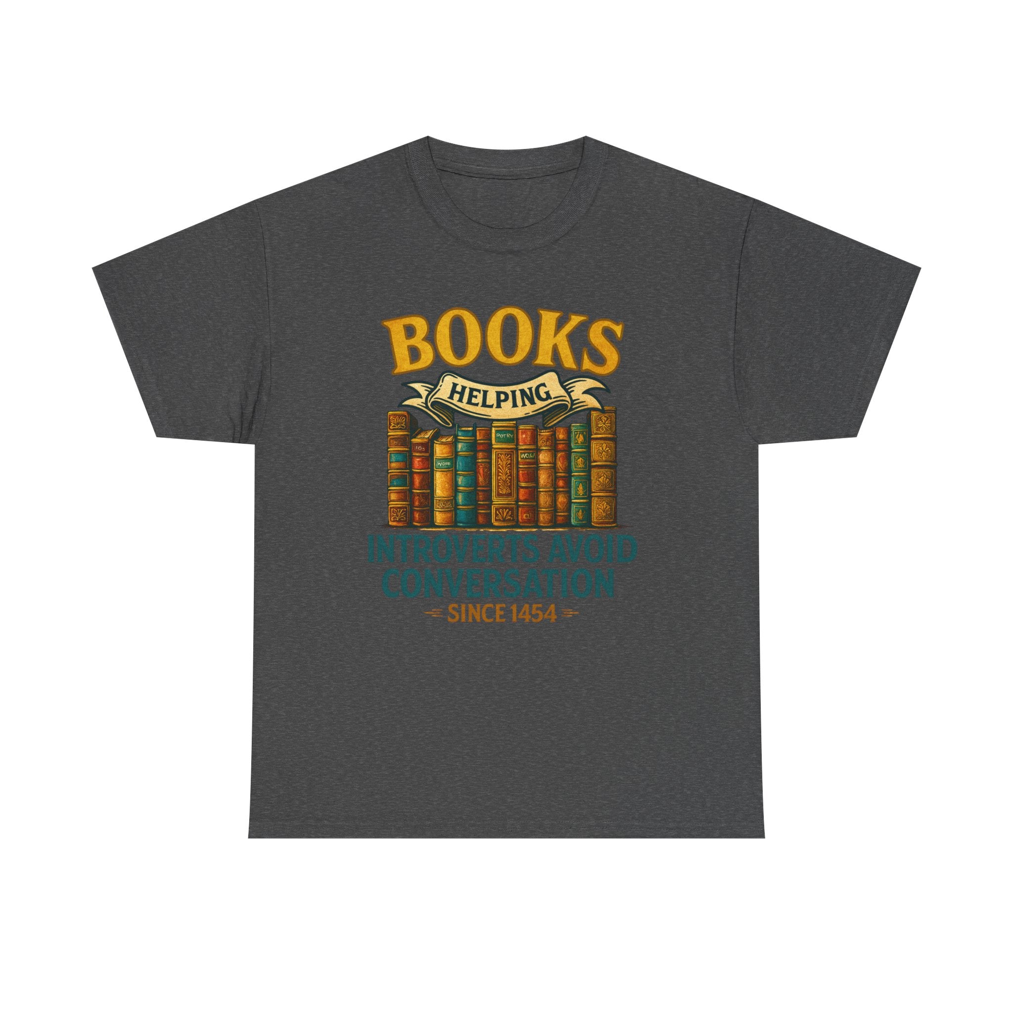 Unisex Heavy Cotton Tee for Book Lovers