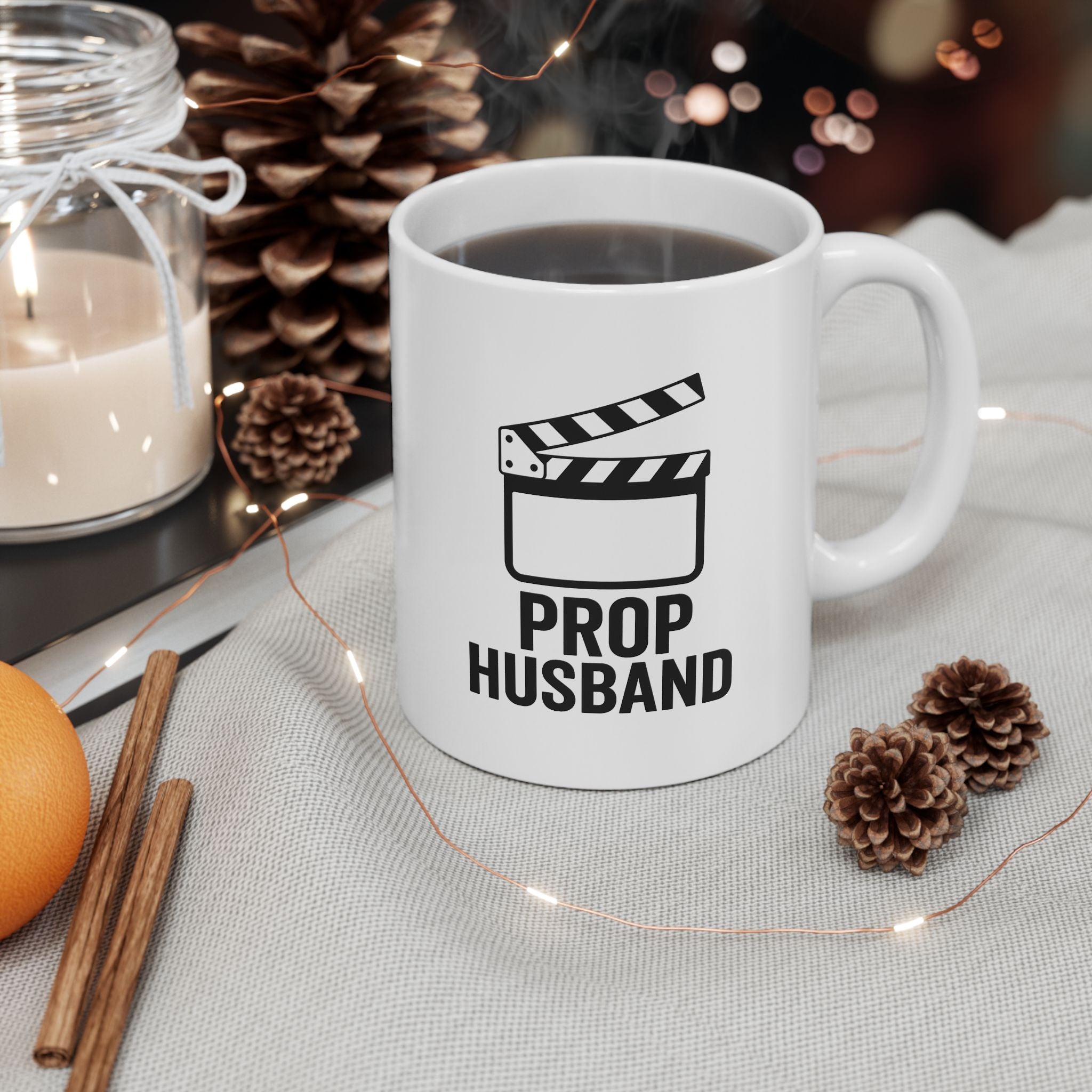 Funny PROP HUSBAND Ceramic Mug - Perfect Gift for Him, Coffee Cup, Humorous Present, Personalized Mug, Relationship Gift