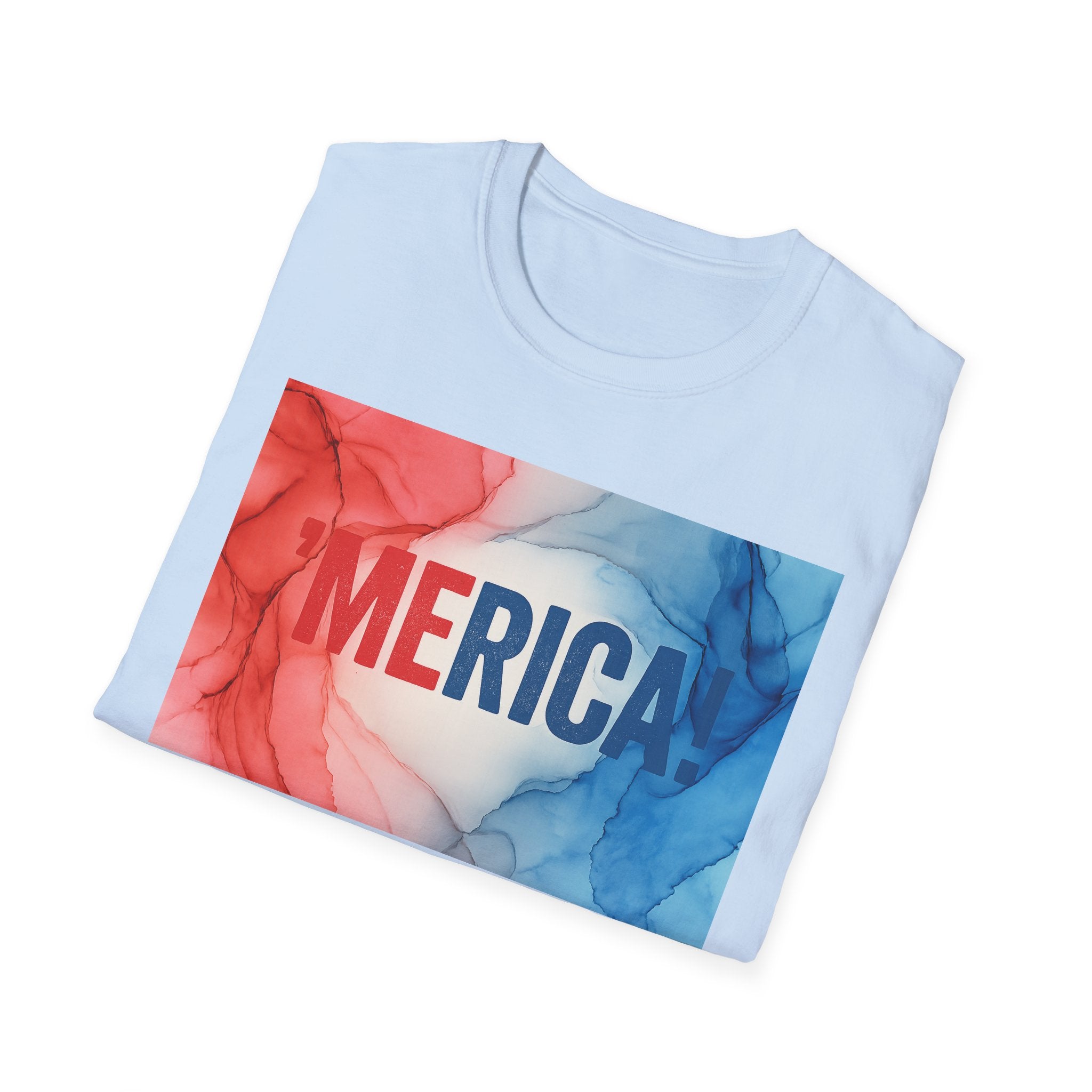 Patriotic Unisex T-Shirt with Colorful Smoke Design, American Spirit Shirt, 4th of July Tee, Casual Summer Top, Gift for Patriotic Holidays