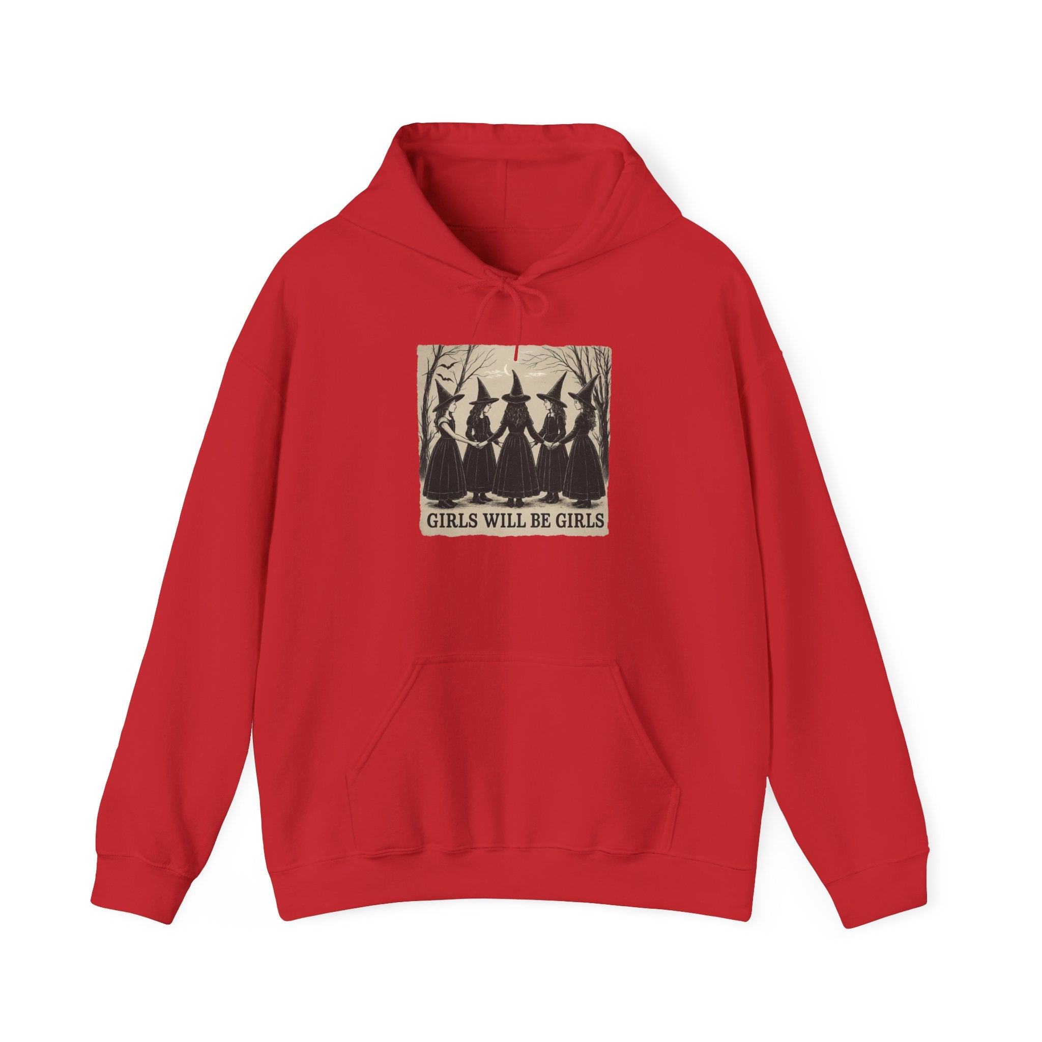 Spooky Witch Sisters Hoodie - Cozy Unisex Sweatshirt, Halloween Apparel, Witchy Gift, Fall Fashion, Girls Night Out