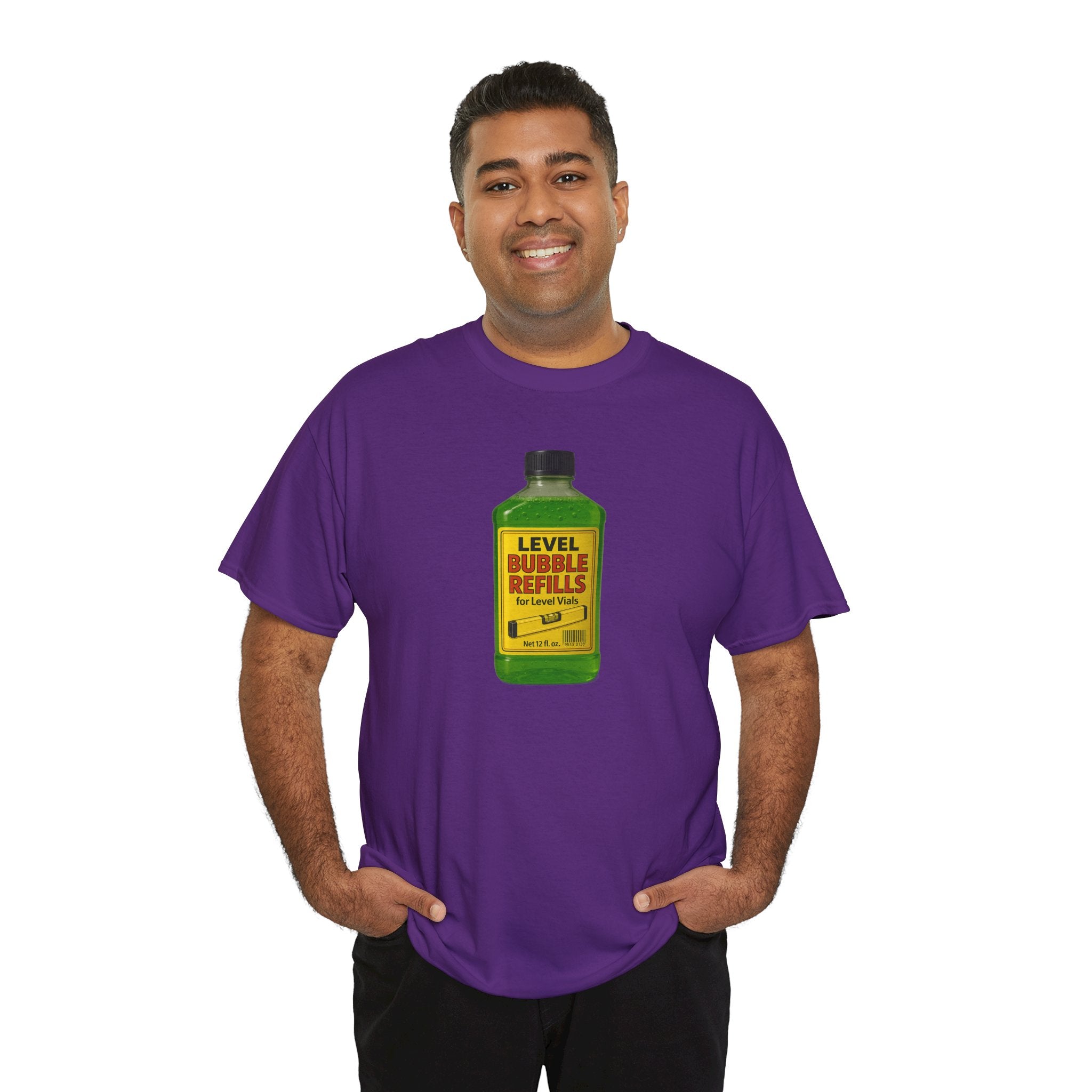 Level Bubbles Refill Gag T-shirt, Fun T-Shirt for Bubble Lovers,  Car Lovers, or just lovers. Casual Wear, Gift for Kids and Adults, Birthday, Summer Fun