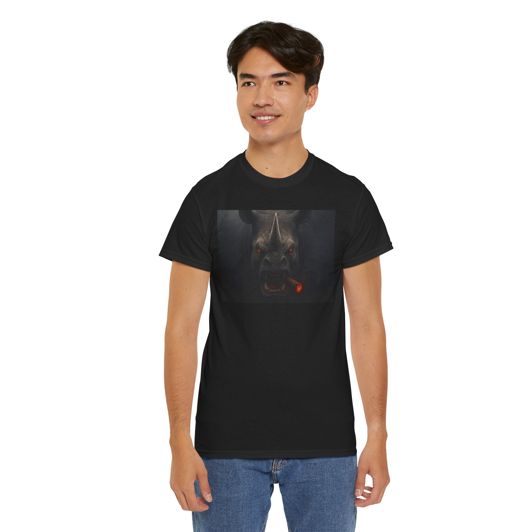 Boss Mode Engaged - Rhino Design | Graphic Tee, Cigar Lover, Father's Day Gift, Casual Wear
