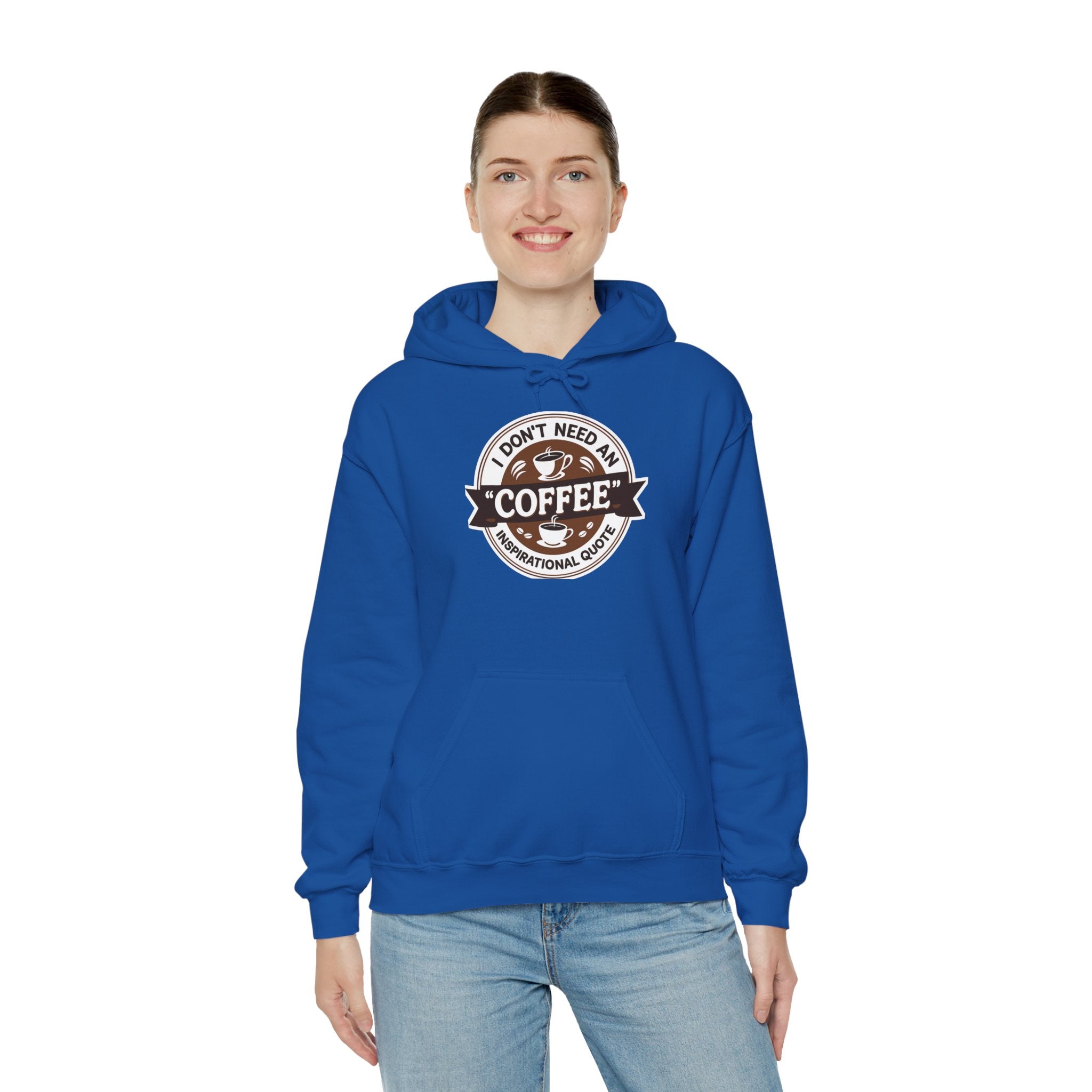 No Inspirational Quotes, just Coffee - Coffee Lovers Unisex Hoodie, Cozy Sweatshirt for Coffee Enthusiasts, Gift for Birthdays, Relaxed Vibe, Perfect for Chill Days