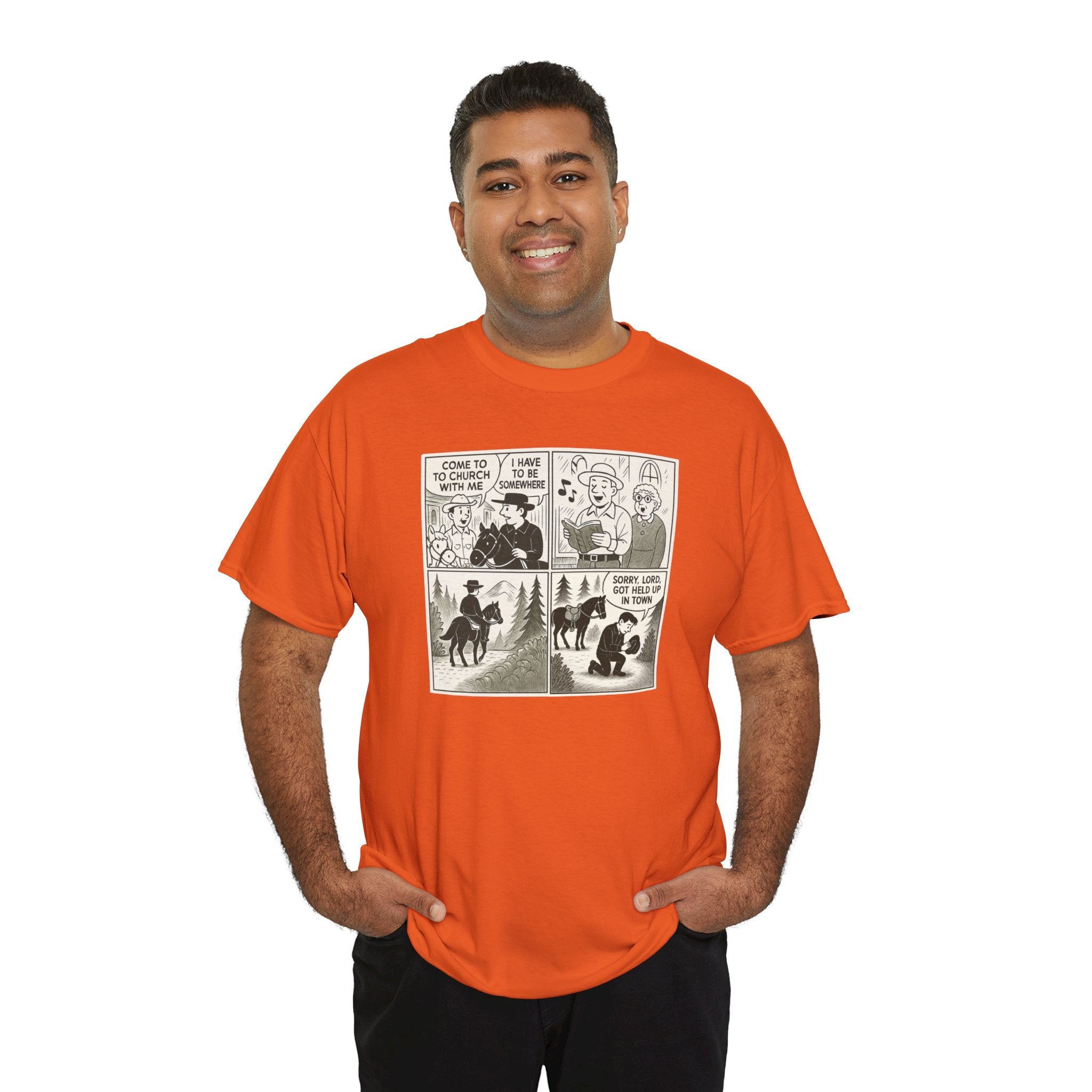 Vintage Comic Graphic Unisex Heavy Cotton Tee, Funny Graphic T-Shirt, Casual Wear, Gift for Her, Gift for Him, Unique Cartoon Shirt
