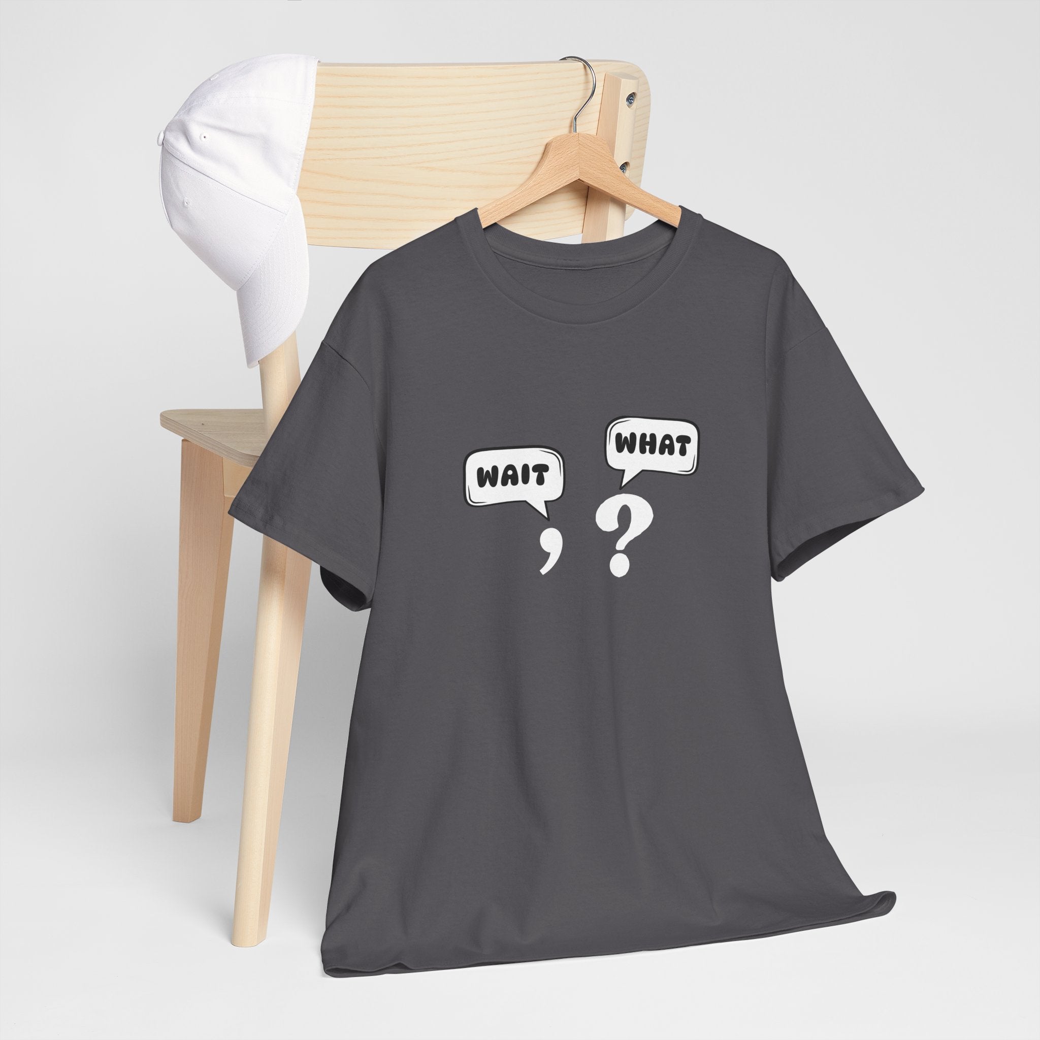 Unisex Tee with Whimsical Quote | Funny Cotton T-shirt for Casual Outings, Gift for Friends, Teachers, Nerds, Grammar, Birthday Present, Everyday Wear