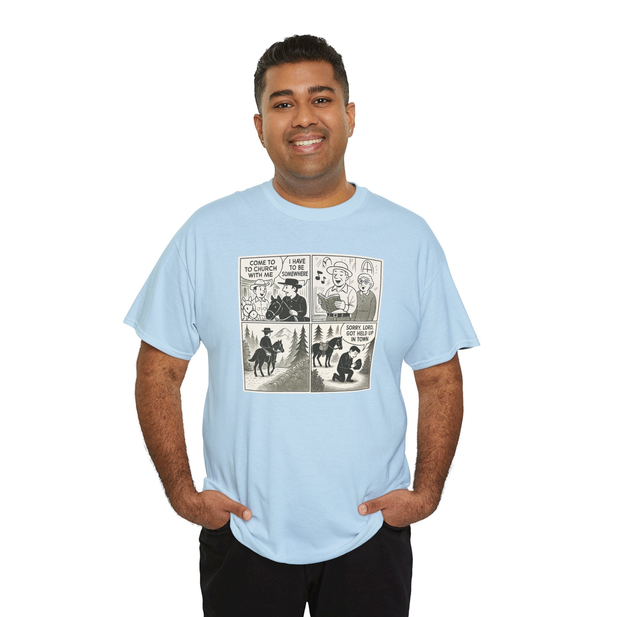 Vintage Comic Graphic Unisex Heavy Cotton Tee, Funny Graphic T-Shirt, Casual Wear, Gift for Her, Gift for Him, Unique Cartoon Shirt