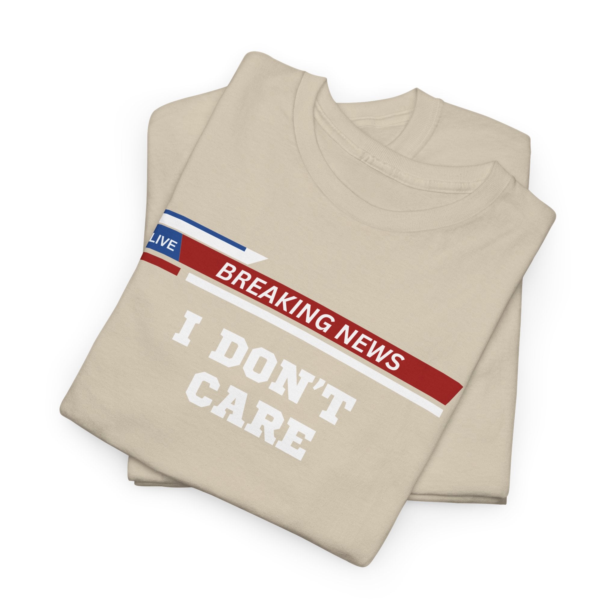 Breaking News Unisex Heavy Cotton Tee - Casual Wear, Gift for News Lovers, Birthday Shirt, Trendy Graphic Tee, Everyday Comfort