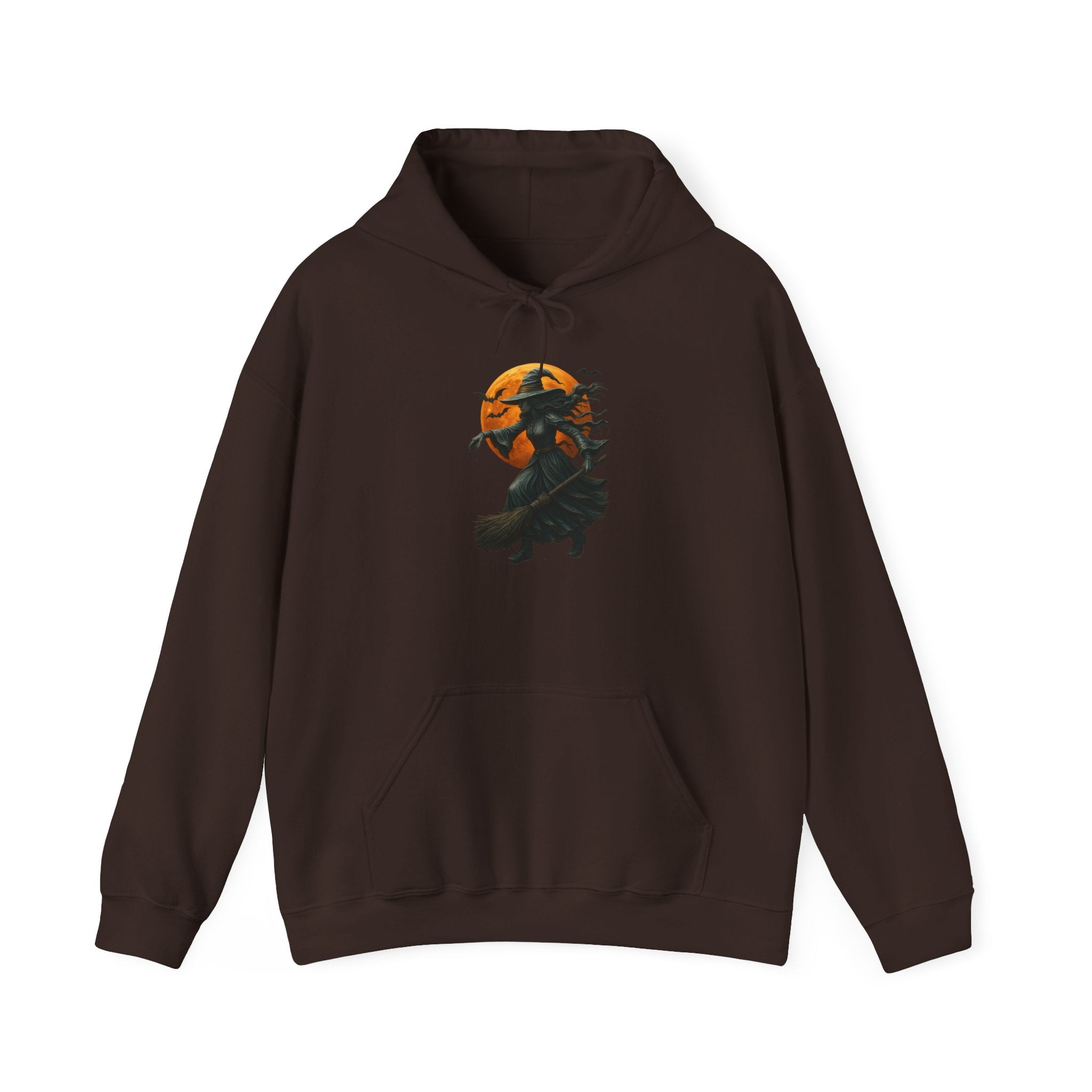 Halloween-Inspired Witch Hoodie, Cozy Fall Sweatshirt, Unisex Autumn Apparel, Spooky Season Gift, Perfect for October Celebrations