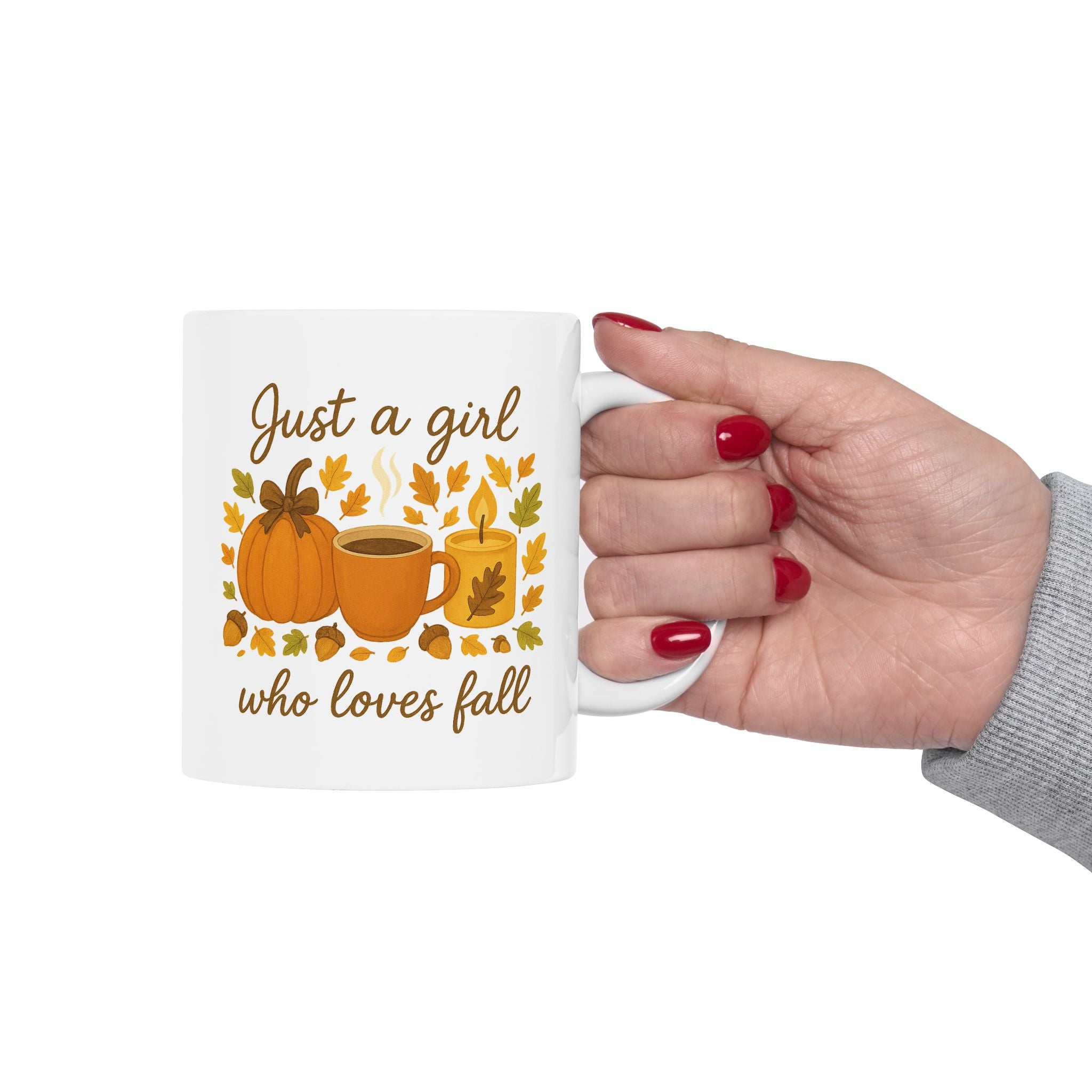 Fall Pumpkin Ceramic Mug, Autumn Coffee Cup, Seasonal Gift, Cozy Home Décor, Thanksgiving Mug, Fall Harvest Tea Mug