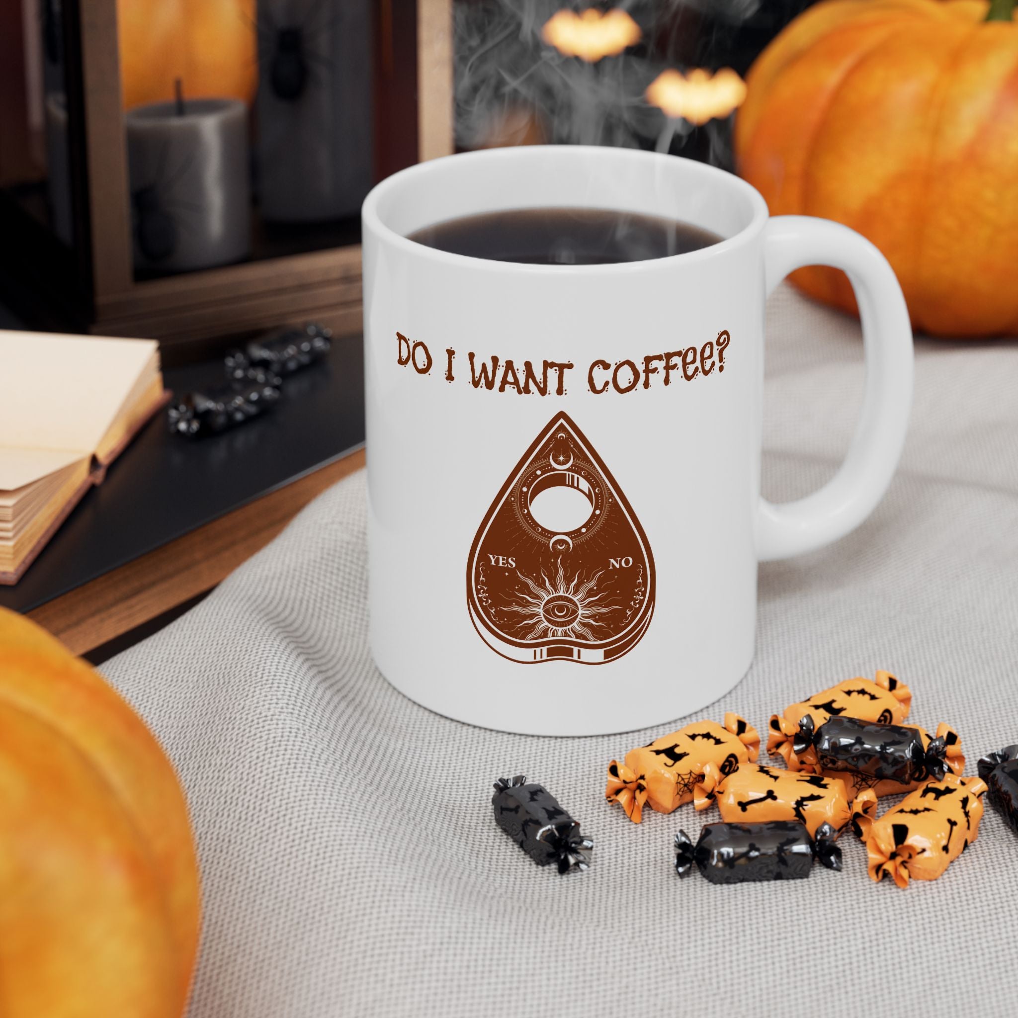 Planchette Coffee Lover Ceramic Mug - Perfect Gift for Coffee Addicts, 11oz & 15oz Options, Fun Kitchen Decor, Birthday/Christmas Gift