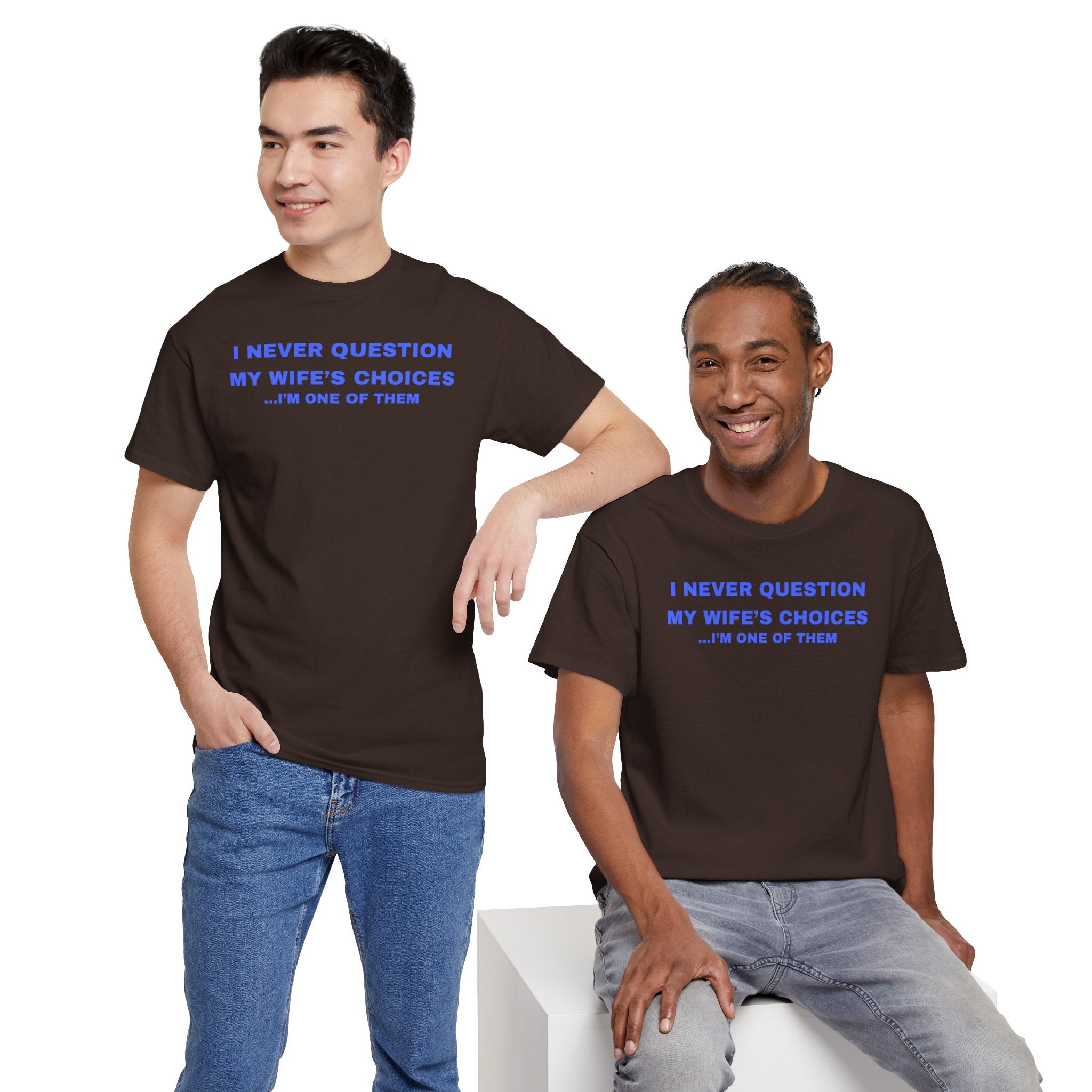 Humorous Unisex Cotton T-shirt - Perfect Gift for Couples, Giggles, Casual Wear, Everyday Fun