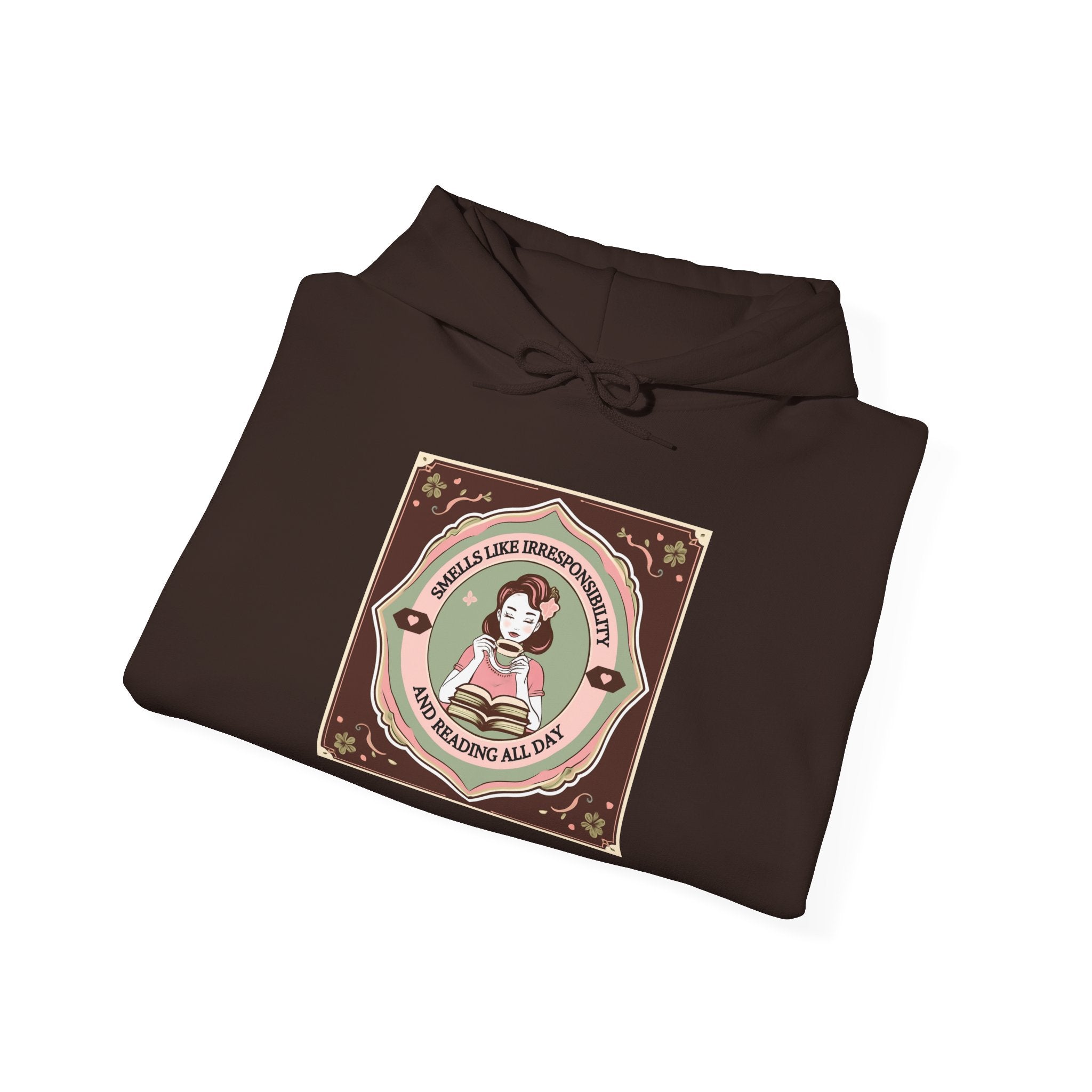 Cozy Unisex Hooded Sweatshirt with Cute Vintage Design - Perfect for Gift Giving, Casual Wear, Fall & Winter Comfort