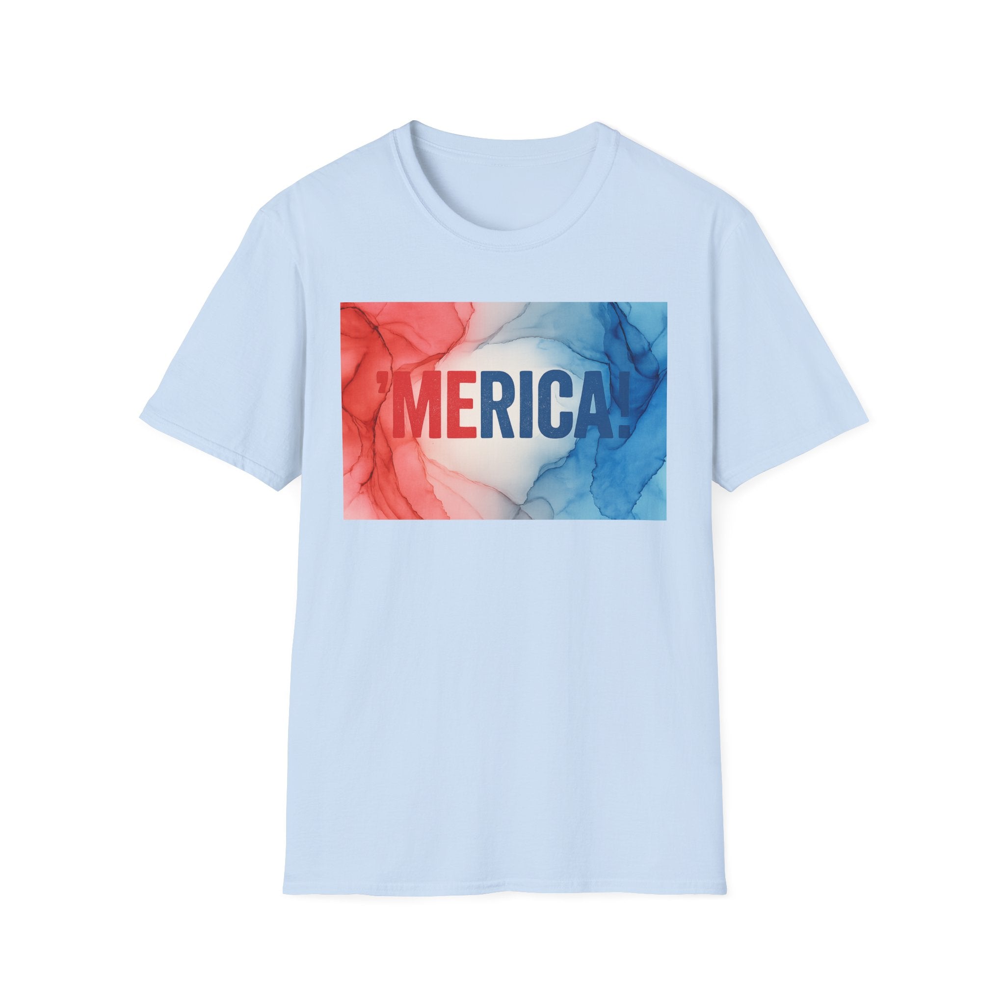 Patriotic Unisex T-Shirt with Colorful Smoke Design, American Spirit Shirt, 4th of July Tee, Casual Summer Top, Gift for Patriotic Holidays