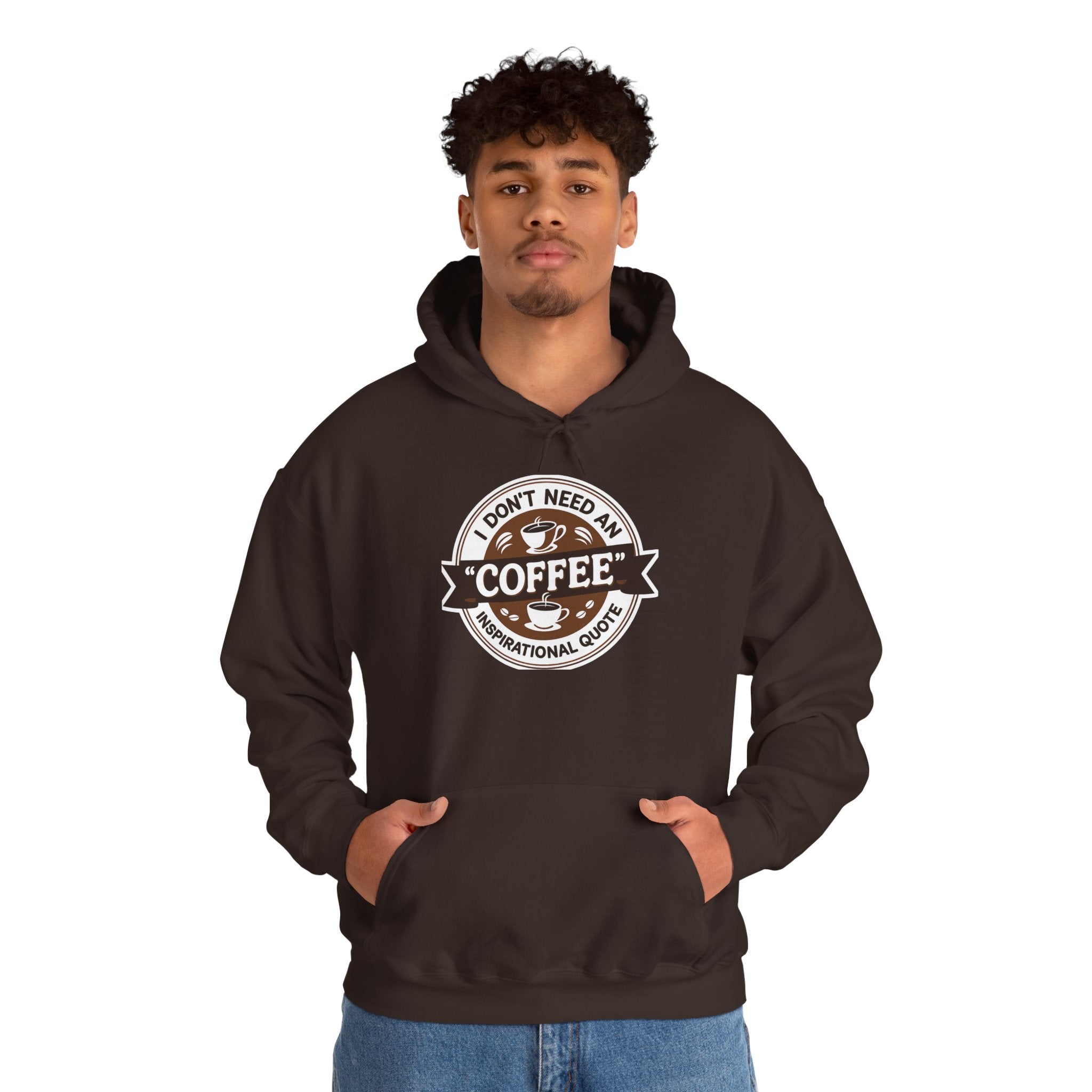 No Inspirational Quotes, just Coffee - Coffee Lovers Unisex Hoodie, Cozy Sweatshirt for Coffee Enthusiasts, Gift for Birthdays, Relaxed Vibe, Perfect for Chill Days