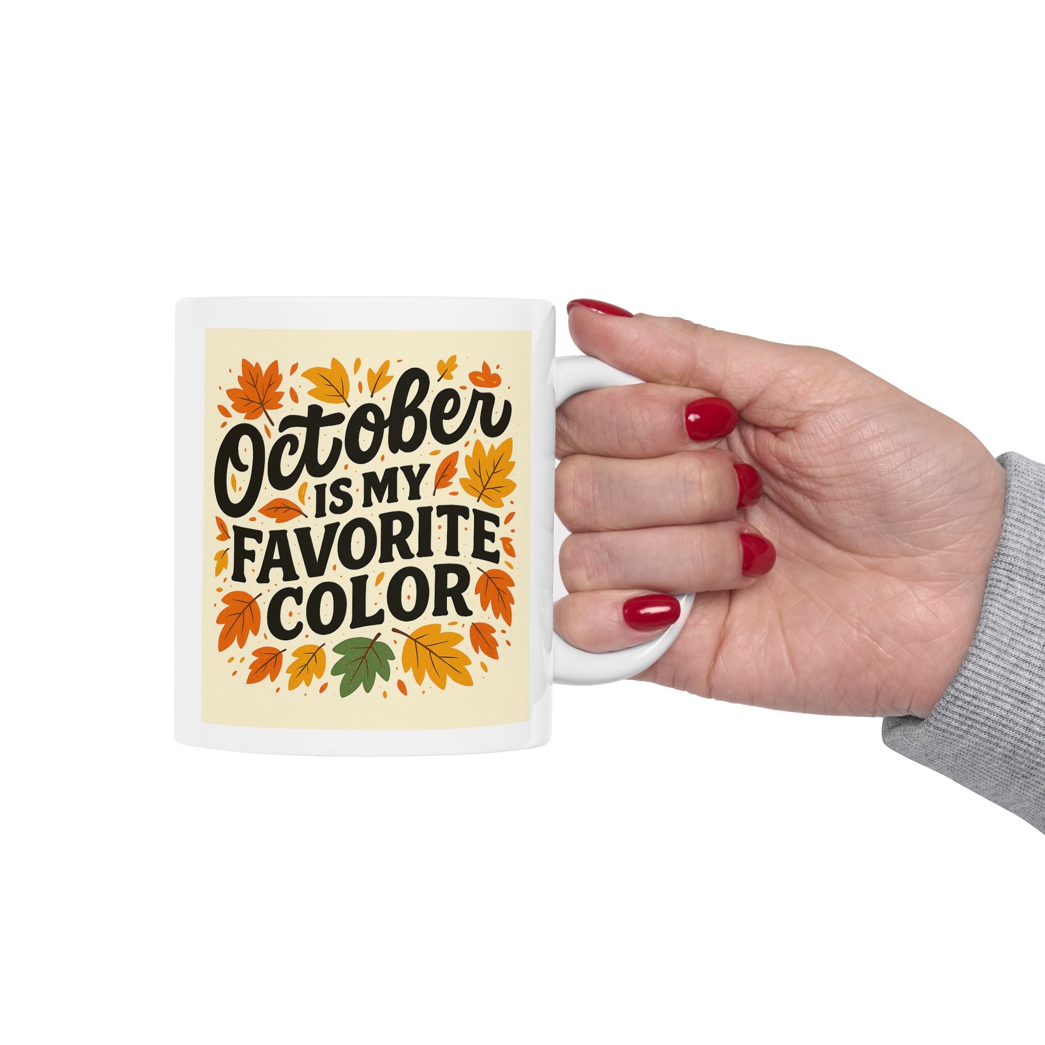 Autumn Favorite Ceramic Mug, Fall Inspired Coffee Cup, Cozy Kitchen Decor, Perfect Gift for Pumpkin Spice Lovers