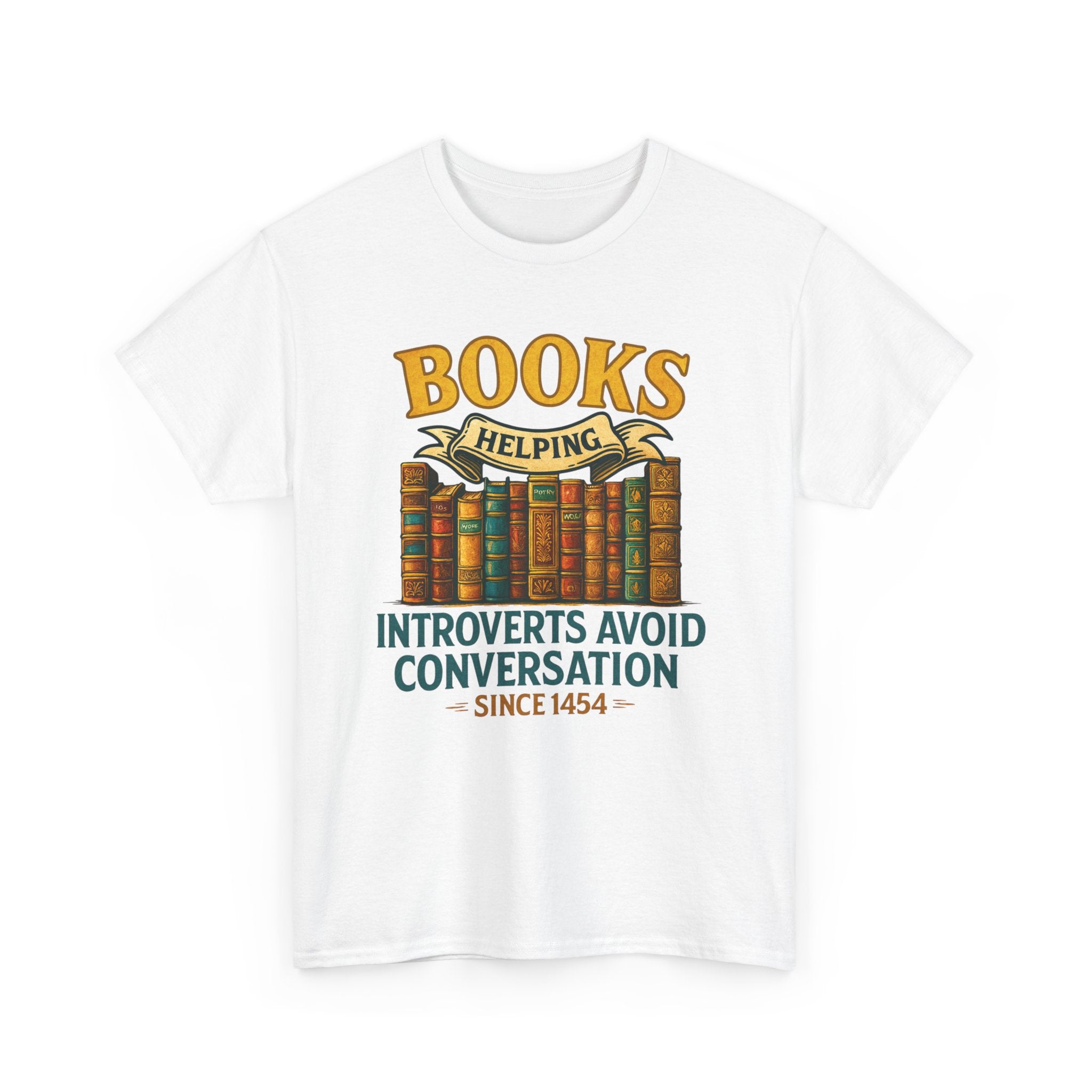 Unisex Heavy Cotton Tee for Book Lovers