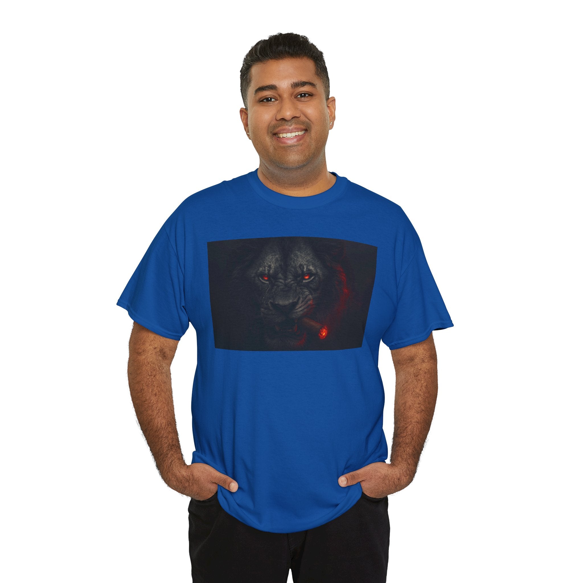 King Mode Engaged - Unisex Heavy Cotton T-shirt, Casual Shirt, Gift for Animal Lovers, Perfect for bosses, Unique Graphic Tee