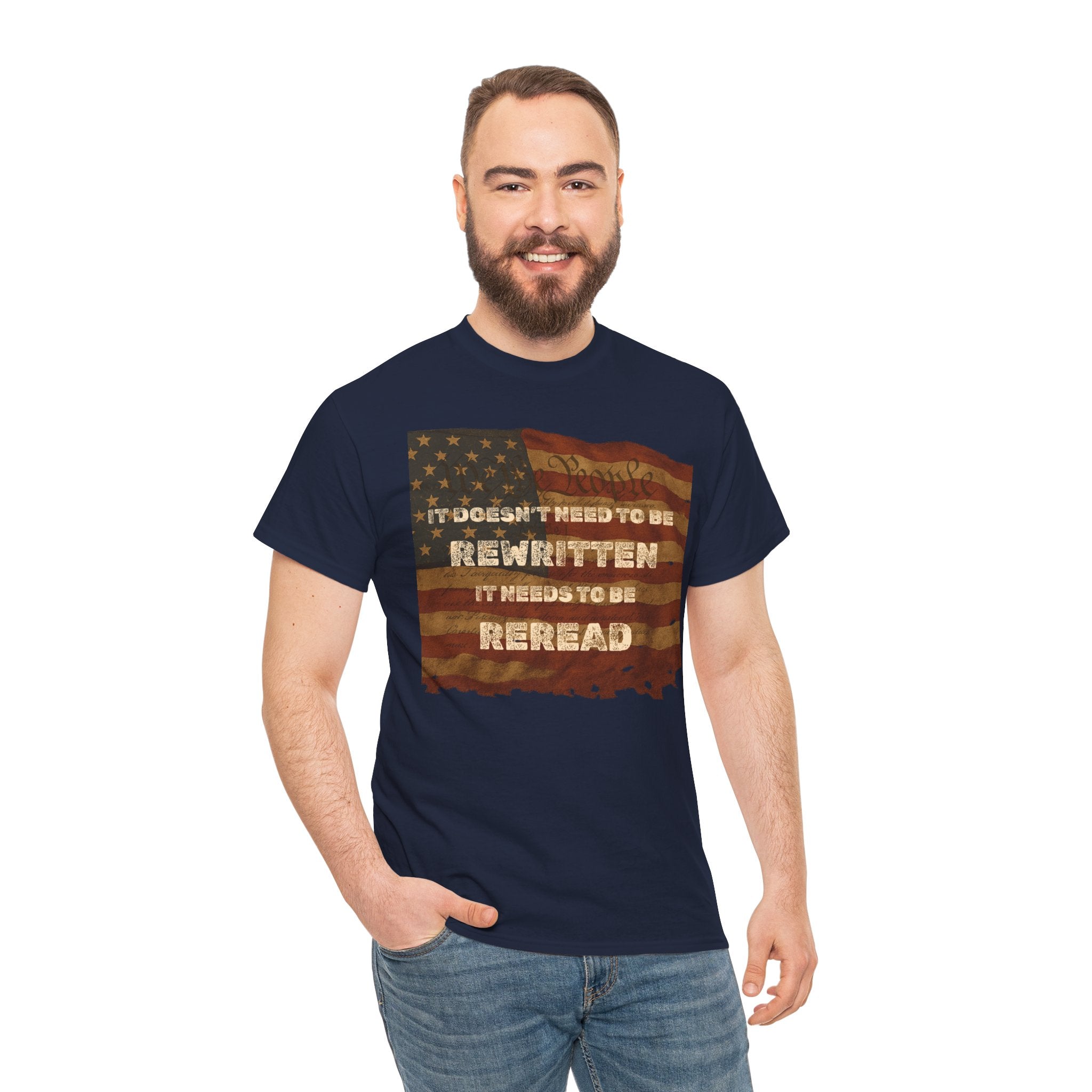 Patriotic Unisex Cotton Tee | Inspirational T-Shirt for Everyday Wear, Gifts, and Celebrations