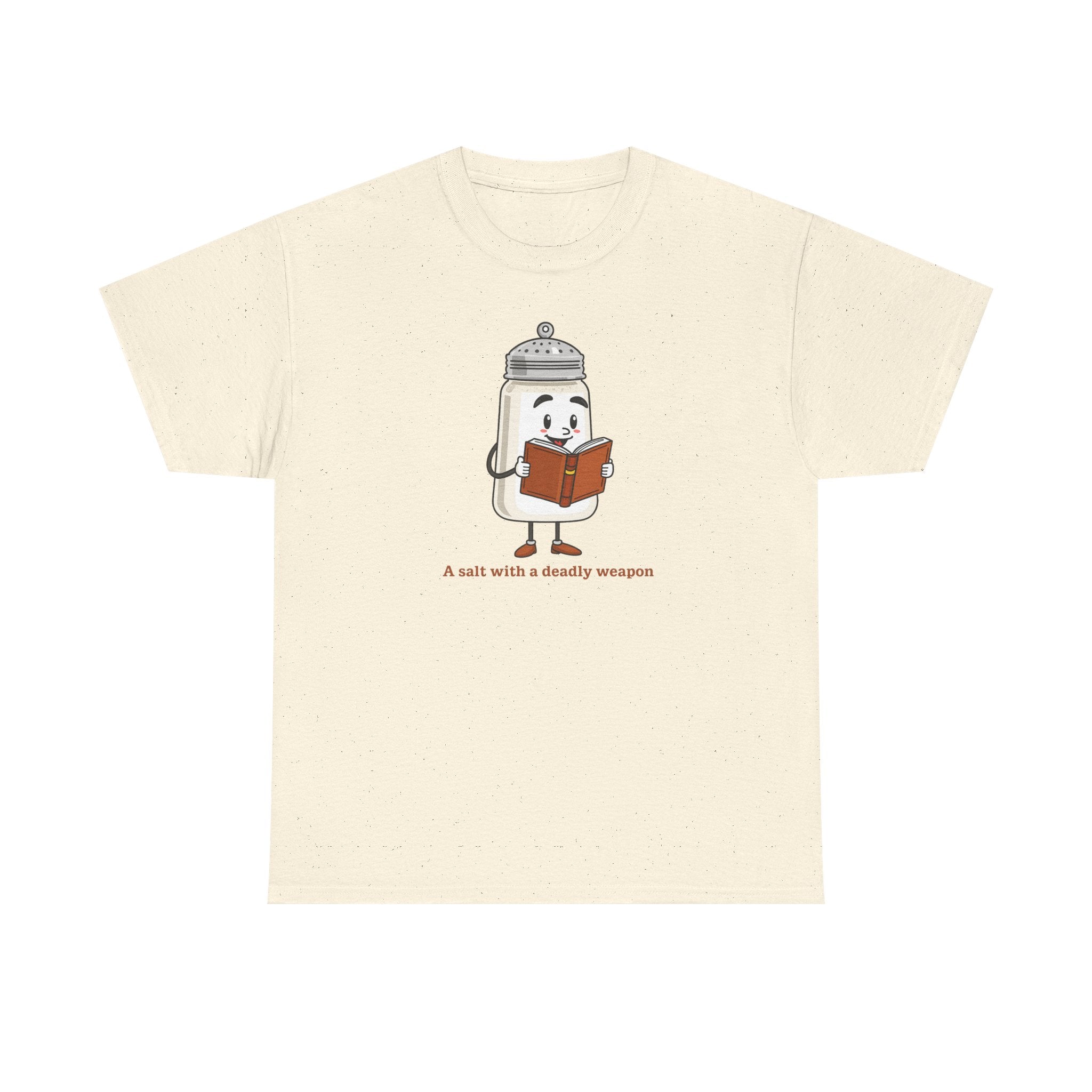 Graphic T-Shirt for Book Nerds - Salt with a Deadly Weapon Design