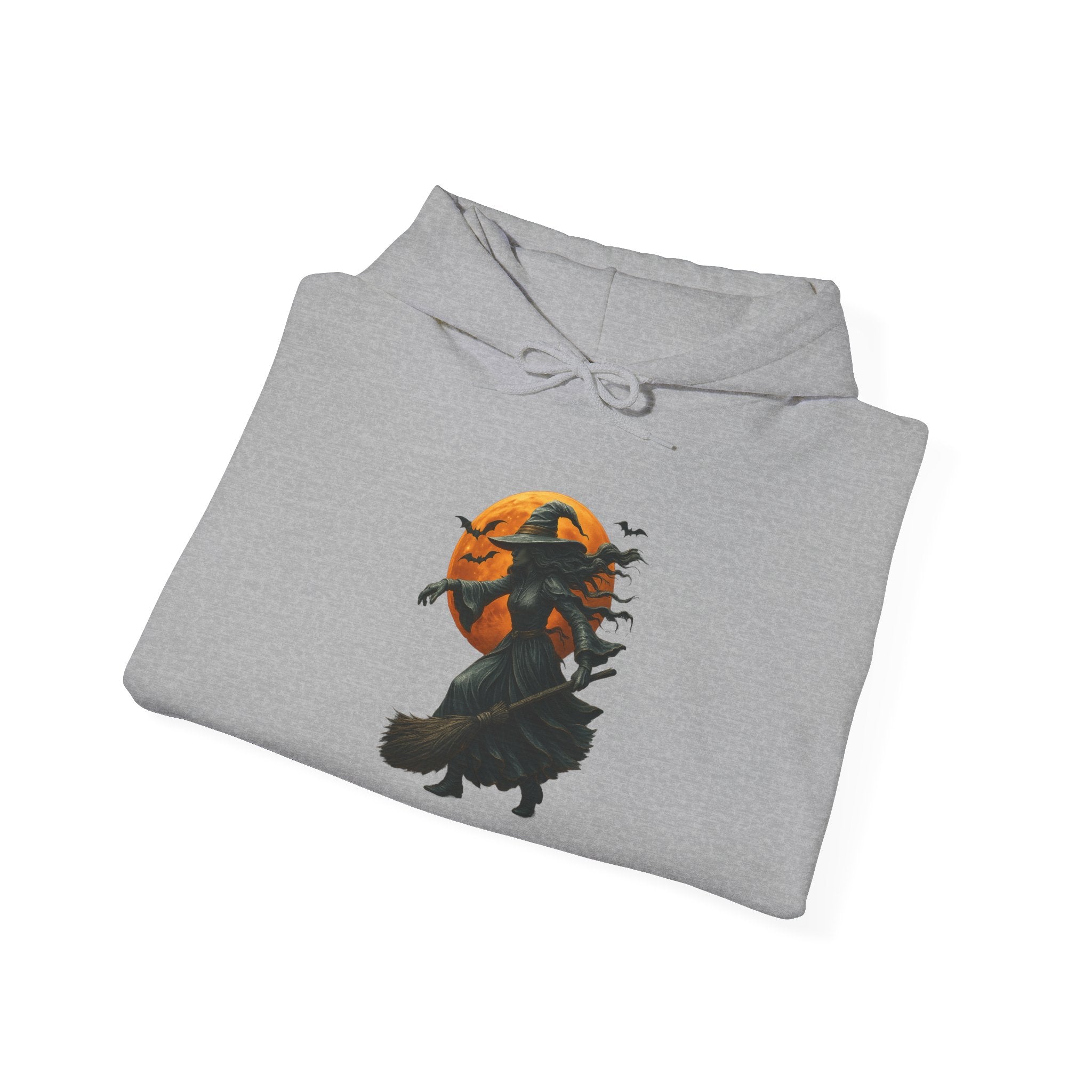 Halloween-Inspired Witch Hoodie, Cozy Fall Sweatshirt, Unisex Autumn Apparel, Spooky Season Gift, Perfect for October Celebrations