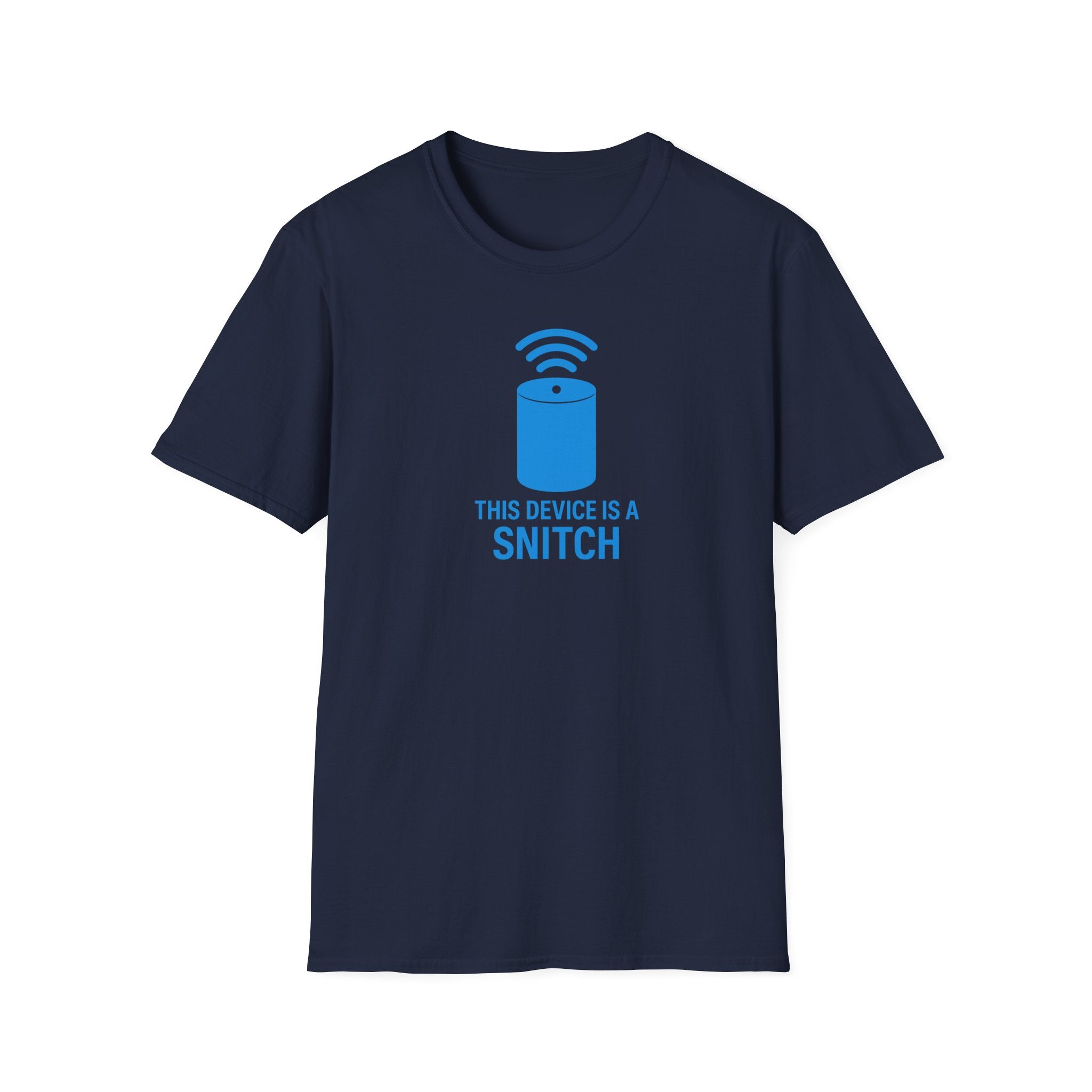 Snitch Device Unisex Softstyle T-Shirt | Funny Tee | Gift for Tech Lovers | Quirky Humor Shirt