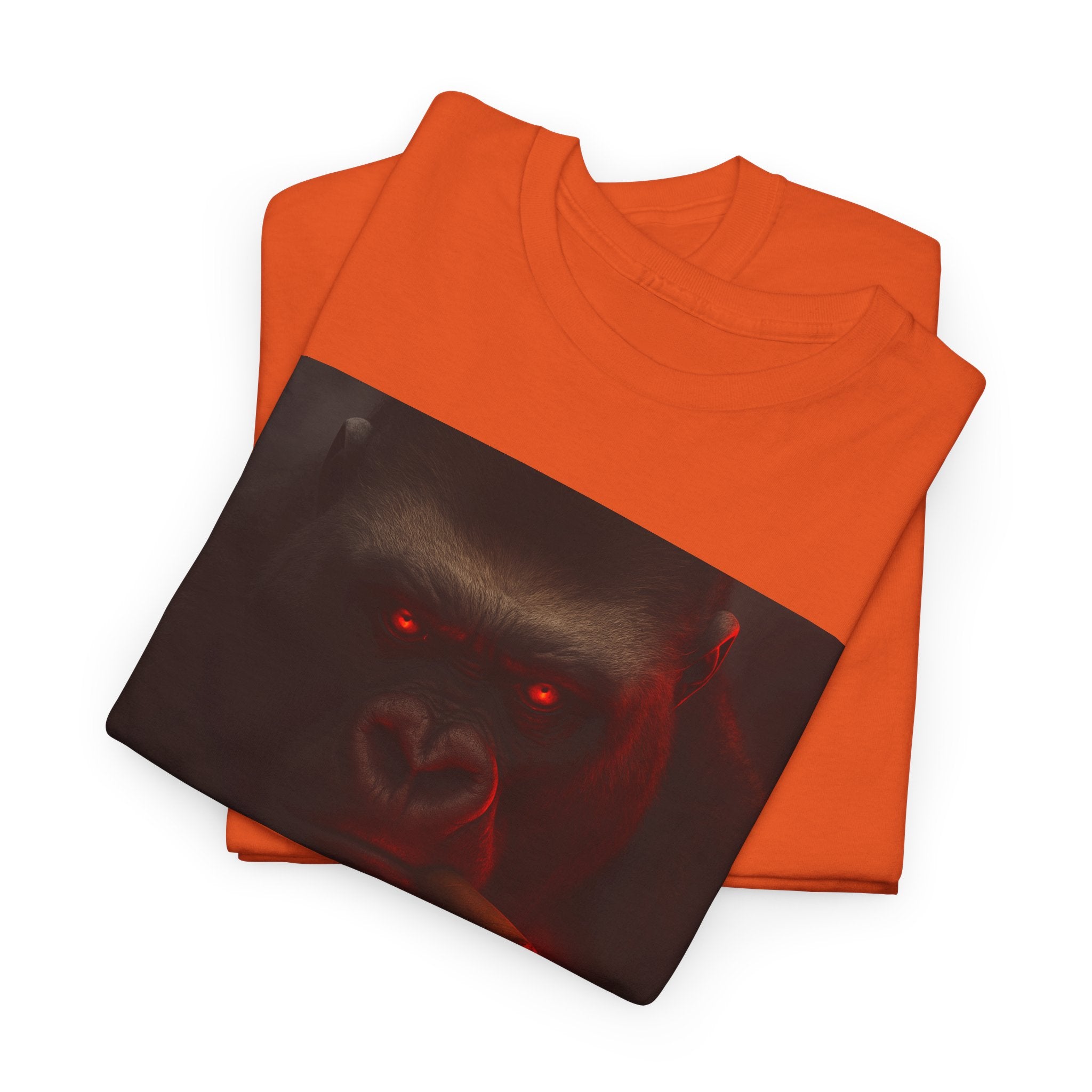 Beast Mode Gorilla - Unisex Heavy Cotton Shirt, Spooky Halloween Gift, Graphic T-Shirt, Casual Wear, Unique Design