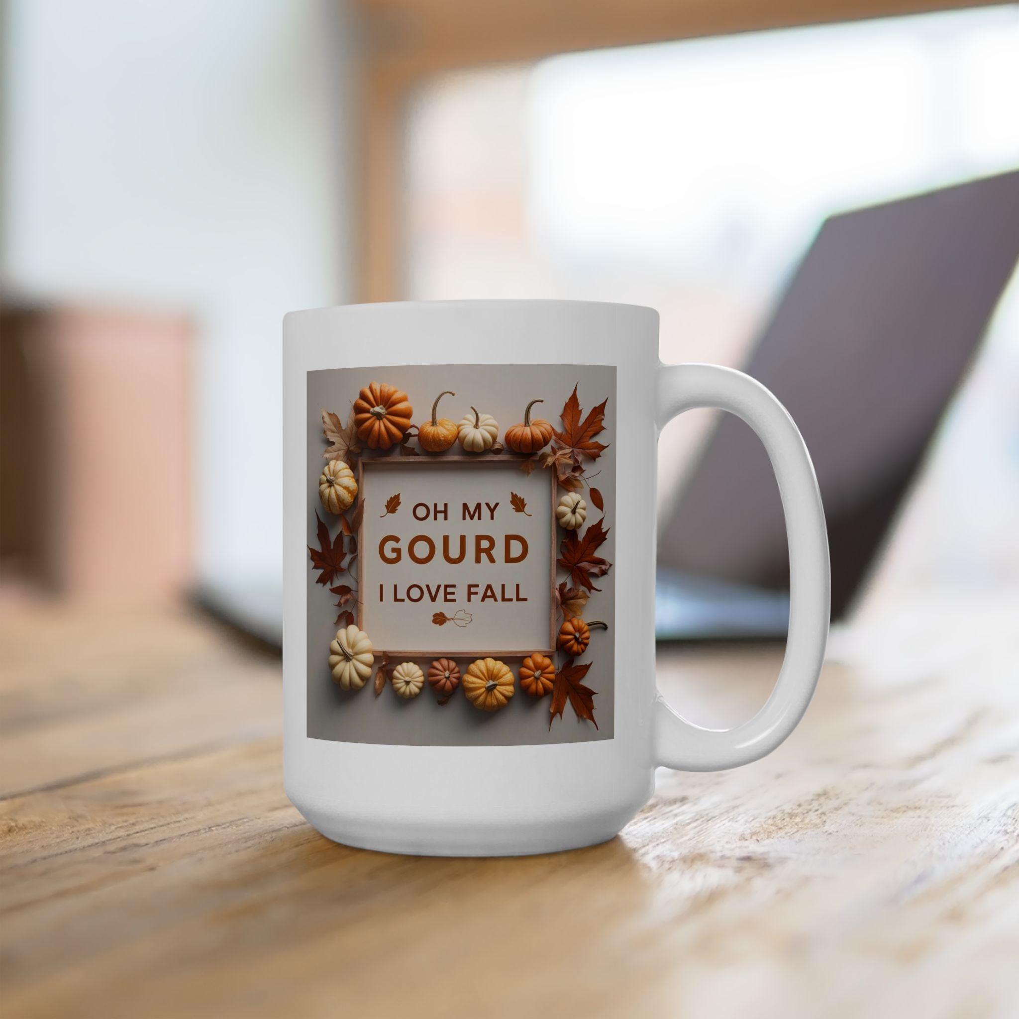 Autumn Harvest Ceramic Mug, Cozy Kitchen Gift, Fall Decor, Thanksgiving Coffee Cup, Seasonal Drinkware, Pumpkin Spice Lover