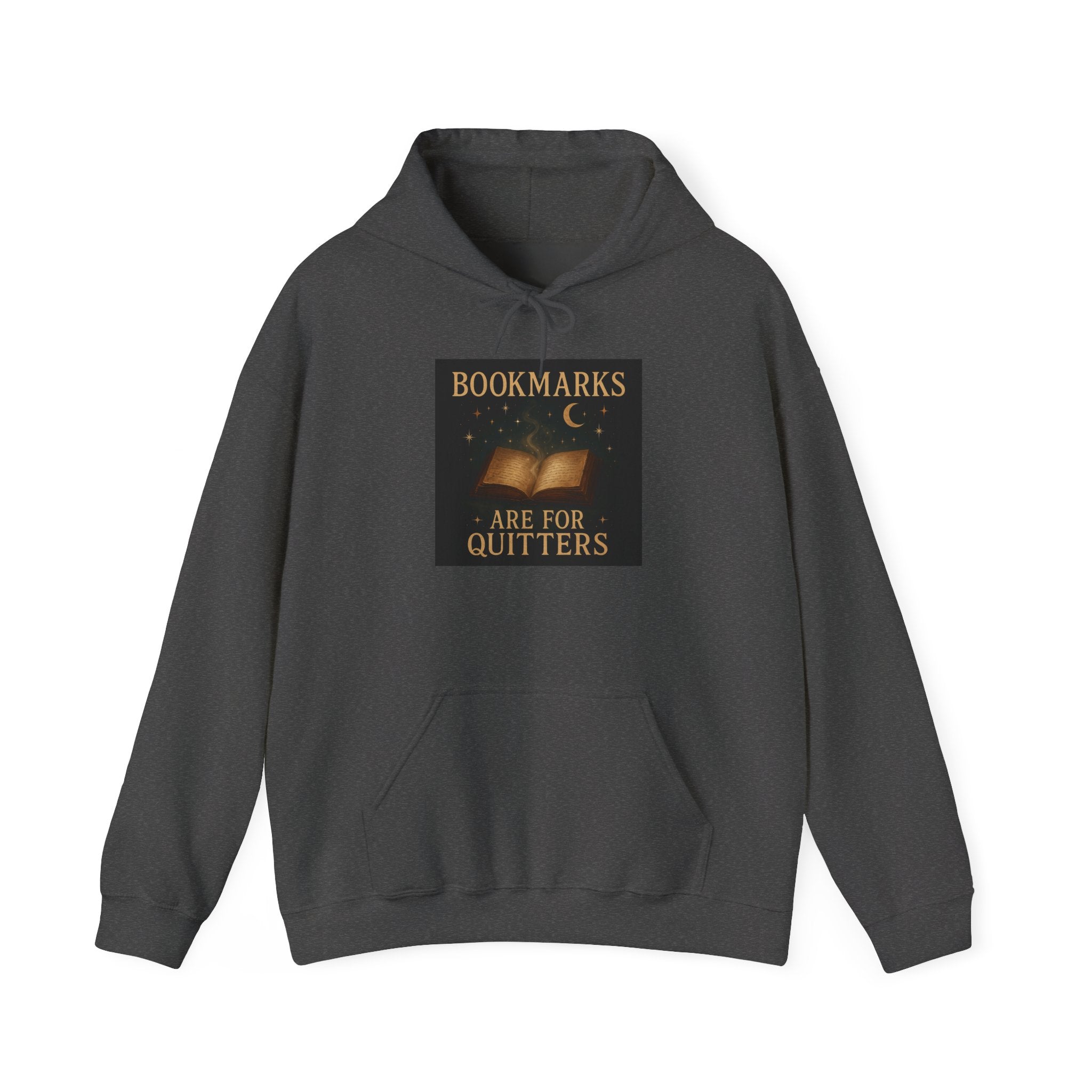 Cozy Literary Hoodie - Bookmarks Are for Quitters, Gift for Book Lovers, Reading Hoodie, Literary Apparel, Cozy Sweatshirt