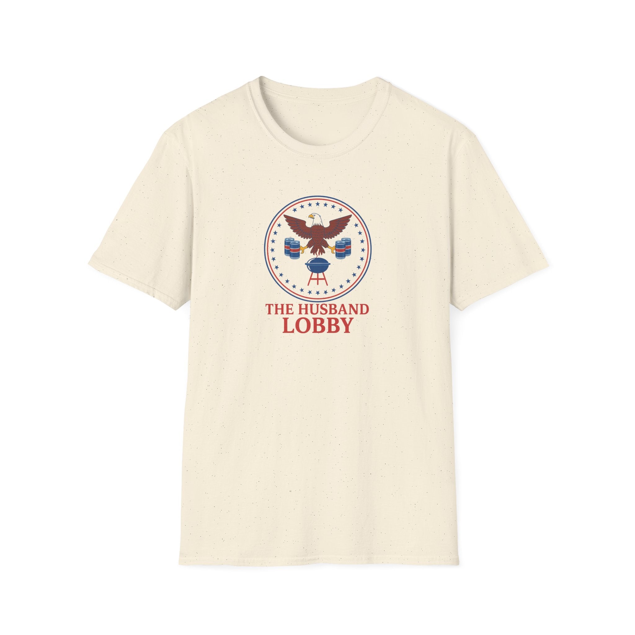 The Husband Lobby Tee, Funny Husband Shirt, Gift for Him, Casual Wear, Patriotic T-Shirt, Husband Humor Apparel