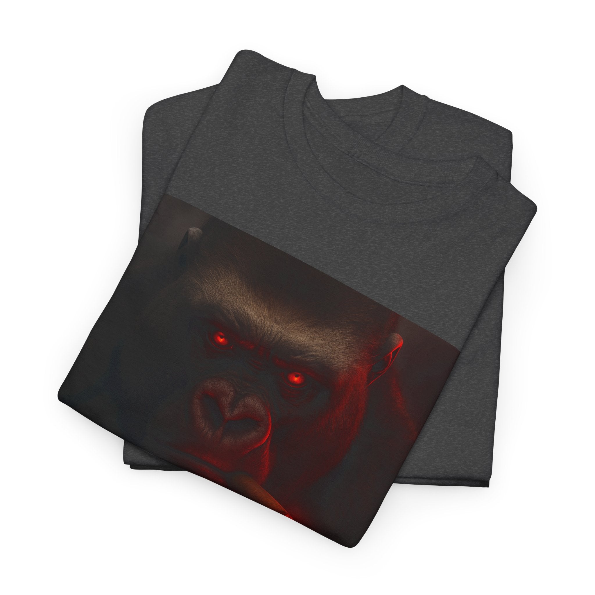 Beast Mode Gorilla - Unisex Heavy Cotton Shirt, Spooky Halloween Gift, Graphic T-Shirt, Casual Wear, Unique Design