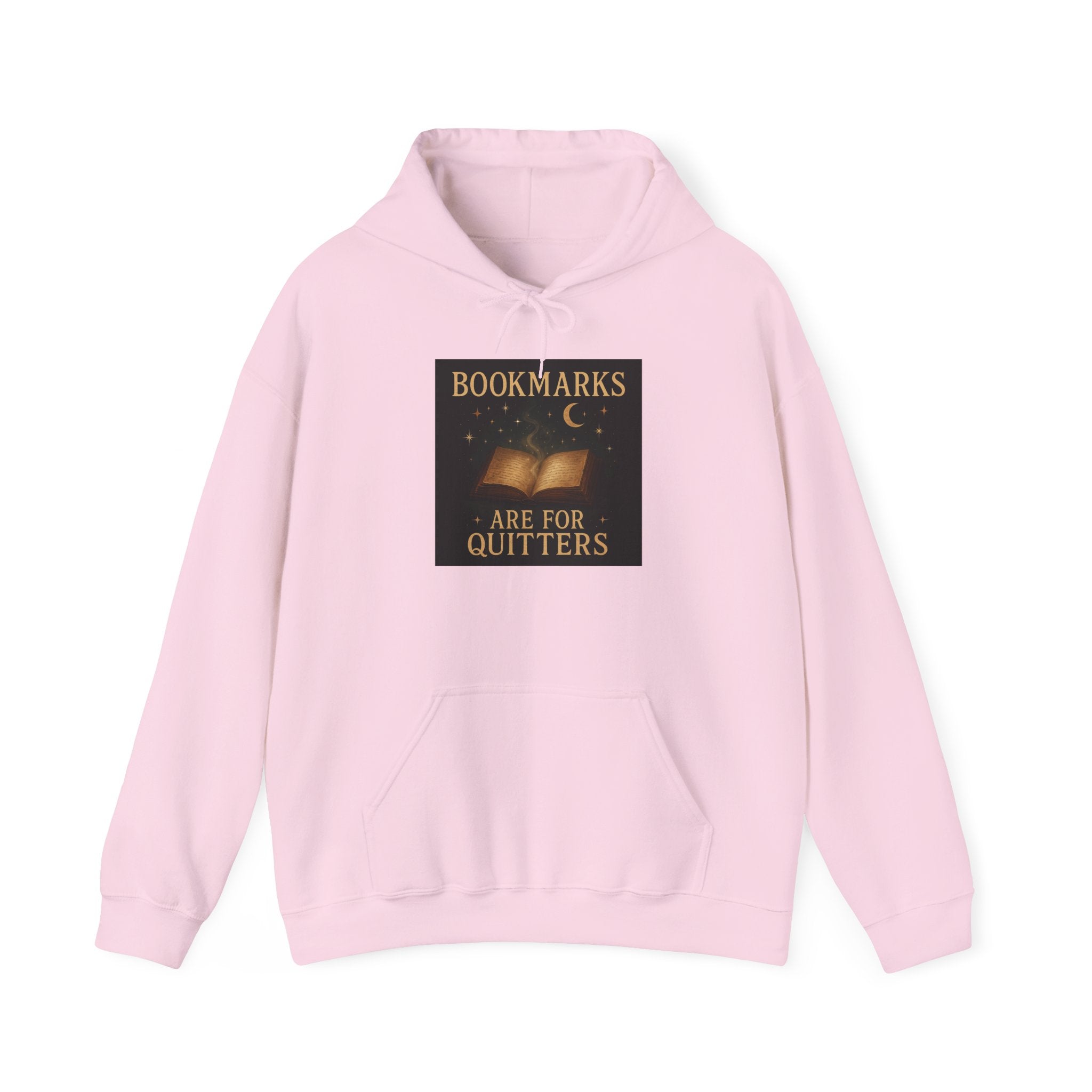 Cozy Literary Hoodie - Bookmarks Are for Quitters, Gift for Book Lovers, Reading Hoodie, Literary Apparel, Cozy Sweatshirt