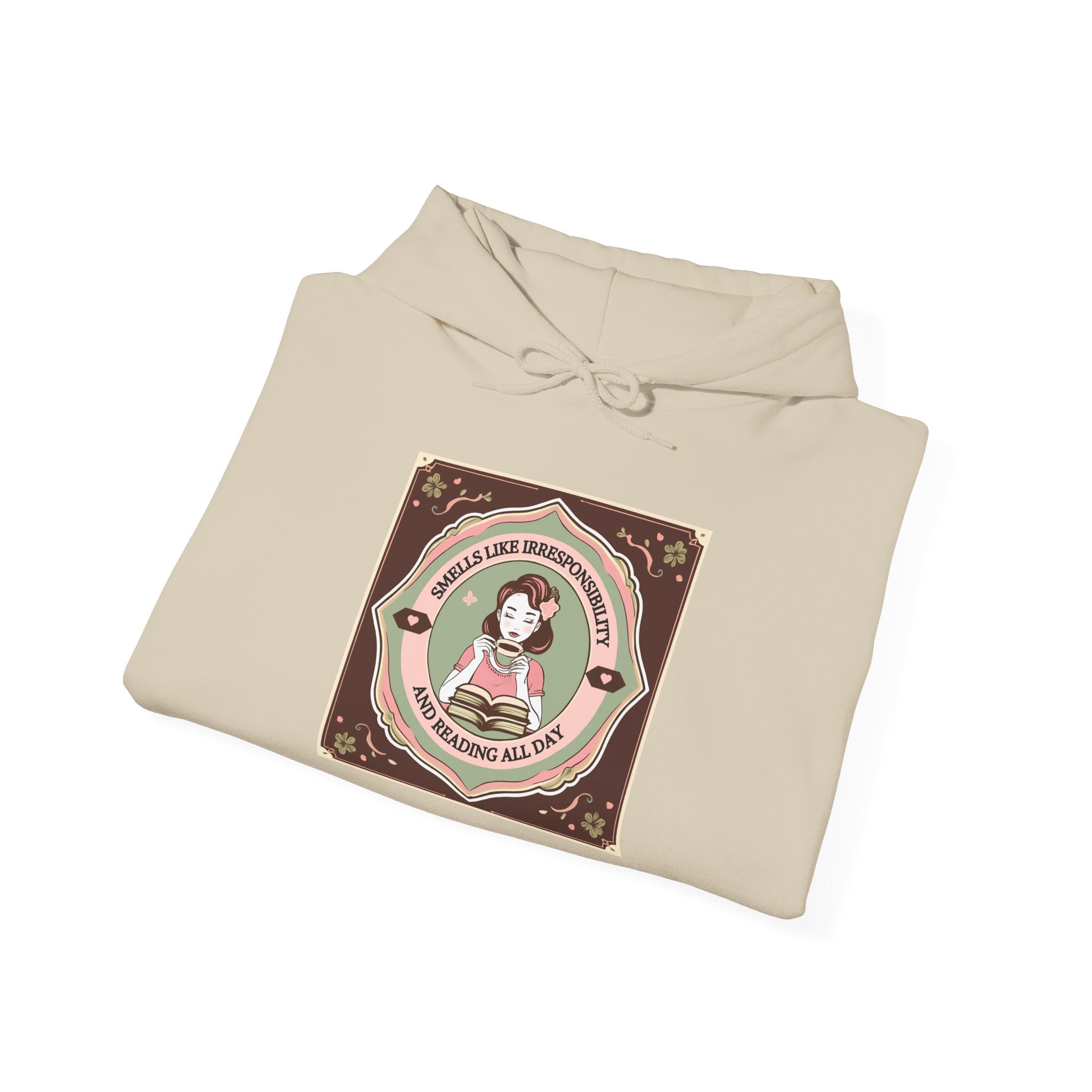 Cozy Unisex Hooded Sweatshirt with Cute Vintage Design - Perfect for Gift Giving, Casual Wear, Fall & Winter Comfort