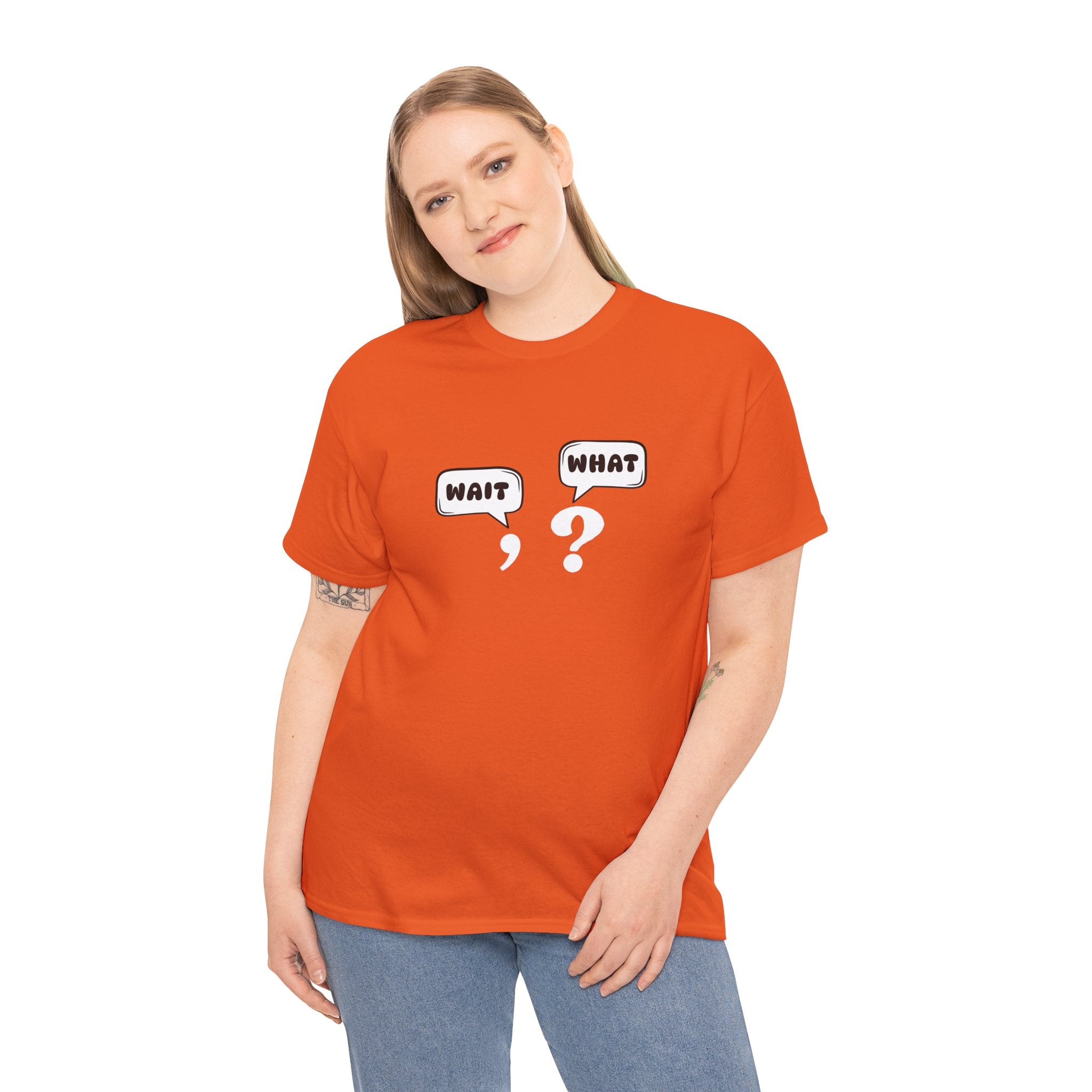 Unisex Tee with Whimsical Quote | Funny Cotton T-shirt for Casual Outings, Gift for Friends, Teachers, Nerds, Grammar, Birthday Present, Everyday Wear