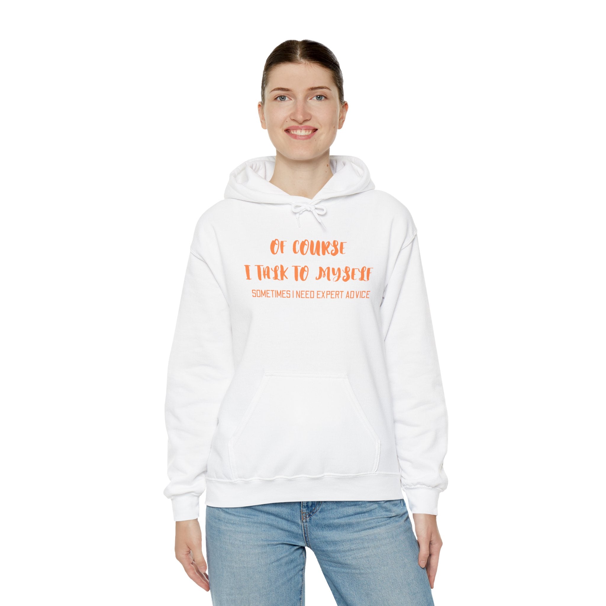 I talk to myself for Expert Advice Sweatshirt | Unisex Hoodie for Cozy Learning, Fun Gift for Students, Thoughtful Birthday Present, Perfect for Casual