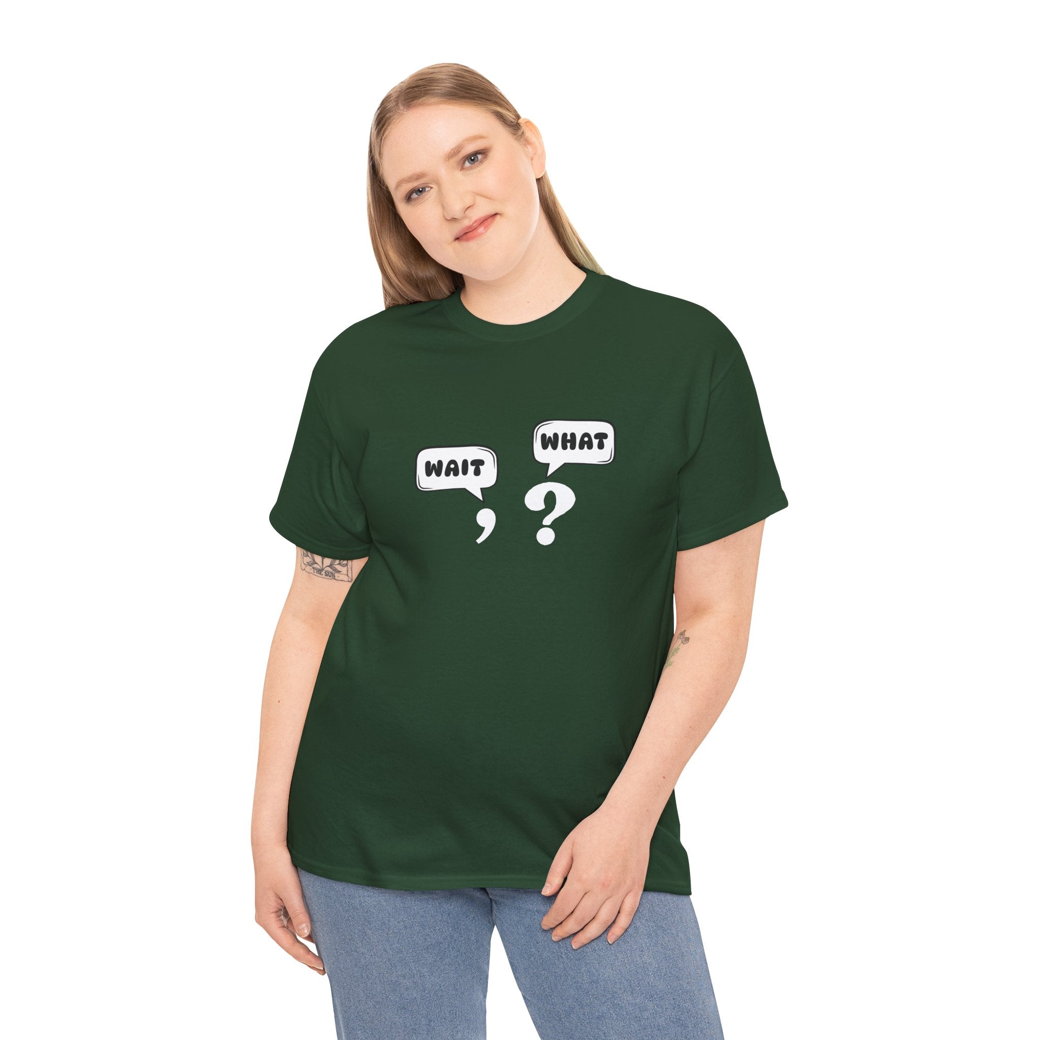 Unisex Tee with Whimsical Quote | Funny Cotton T-shirt for Casual Outings, Gift for Friends, Teachers, Nerds, Grammar, Birthday Present, Everyday Wear