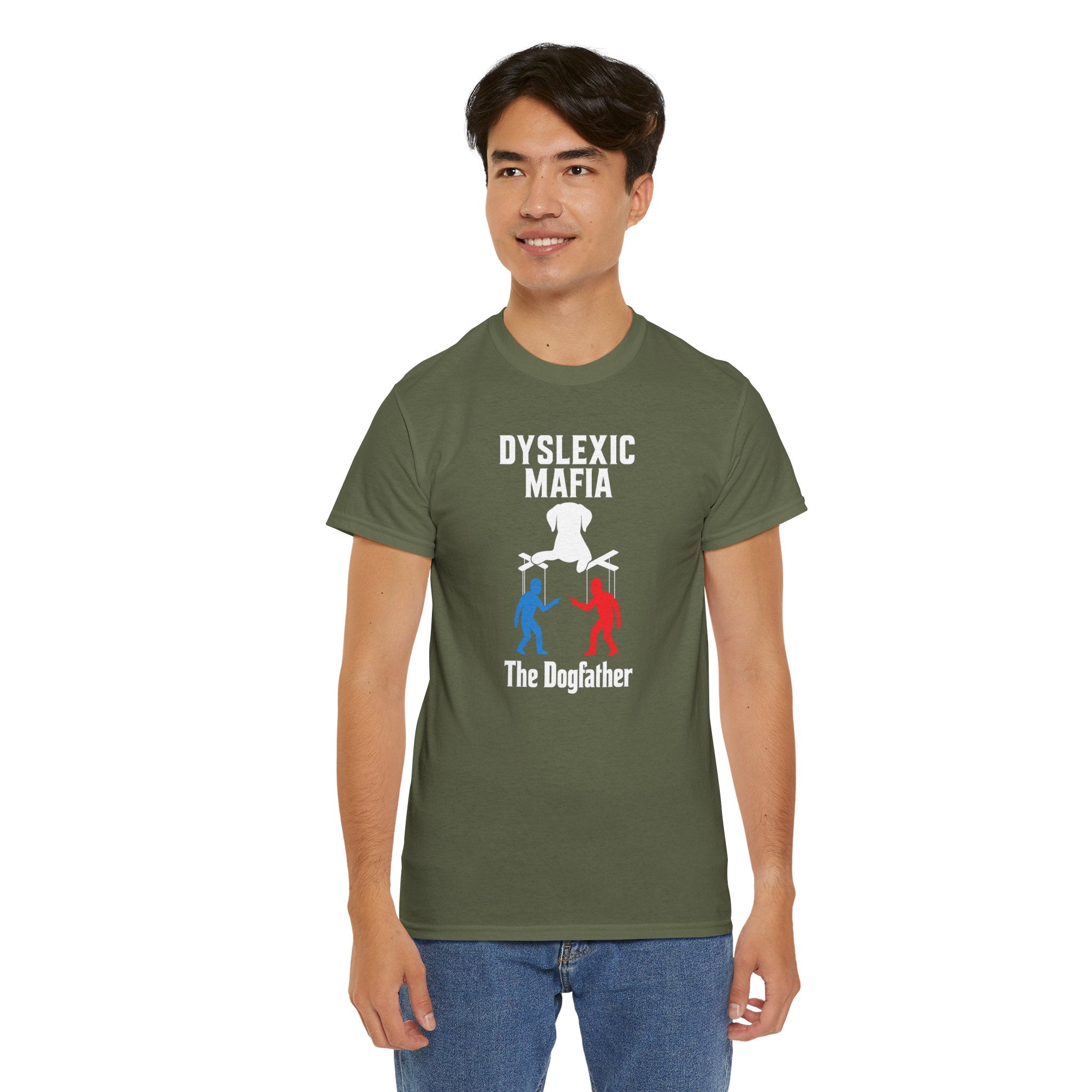 Funny Mafia Unisex Tee, Cool Graphic T-Shirt, Funny Gift for Dyslexics, Humor Tee, Casual Wear, Unique Statement Shirt