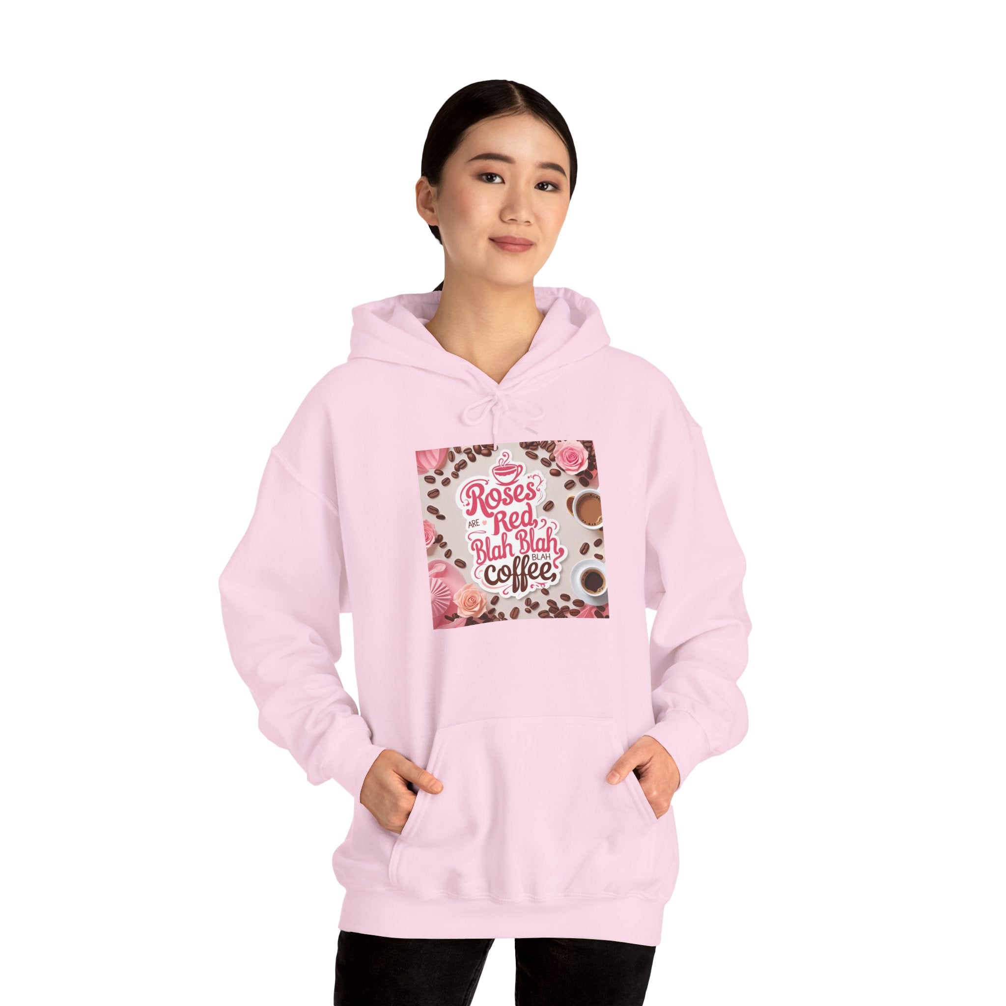 Roses are red...blah, blah blah, COFFEE! Vibrant Rich Coffee Hoodie, Perfect Gift for Coffee Enthusiasts, Ideal for Birthdays