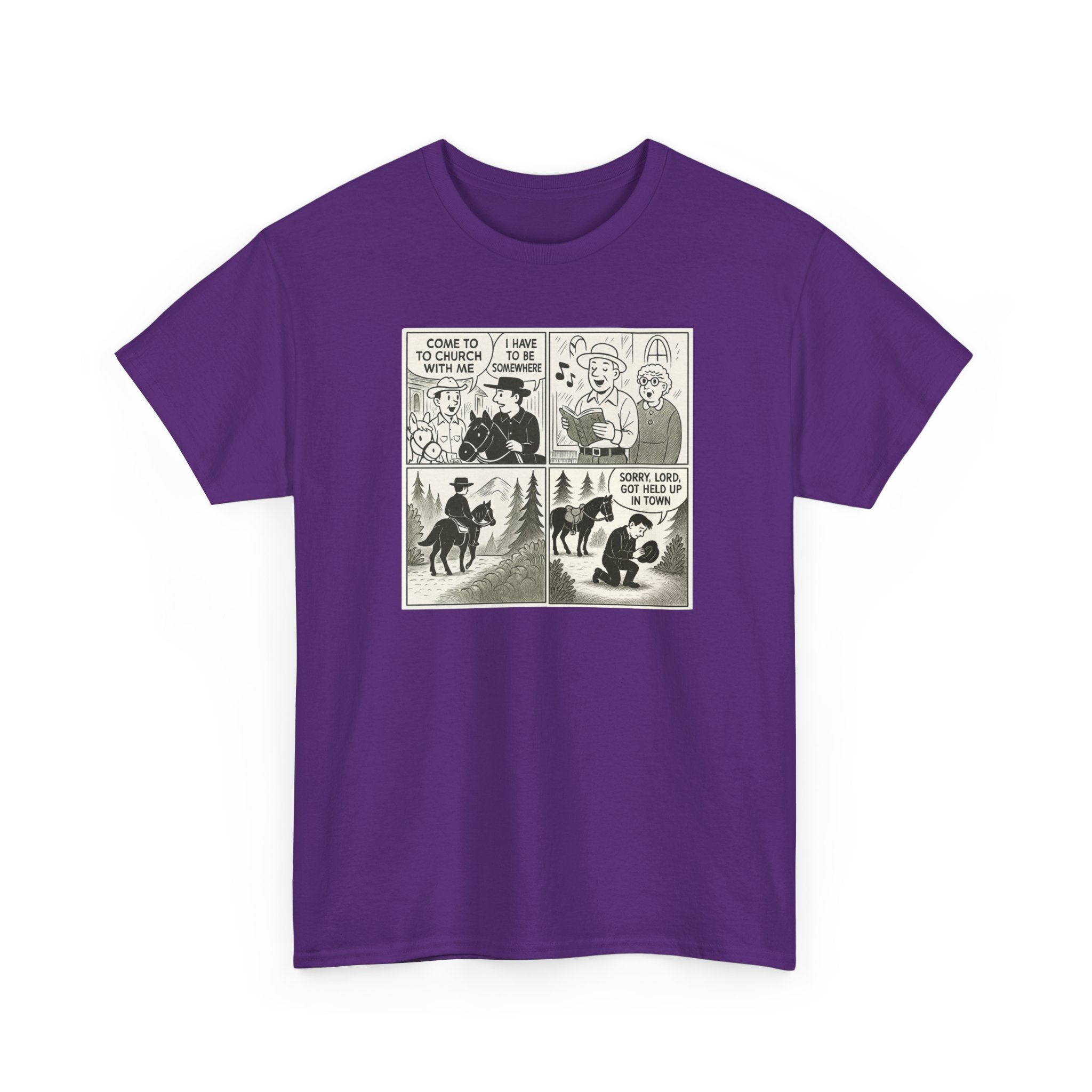 Vintage Comic Graphic Unisex Heavy Cotton Tee, Funny Graphic T-Shirt, Casual Wear, Gift for Her, Gift for Him, Unique Cartoon Shirt
