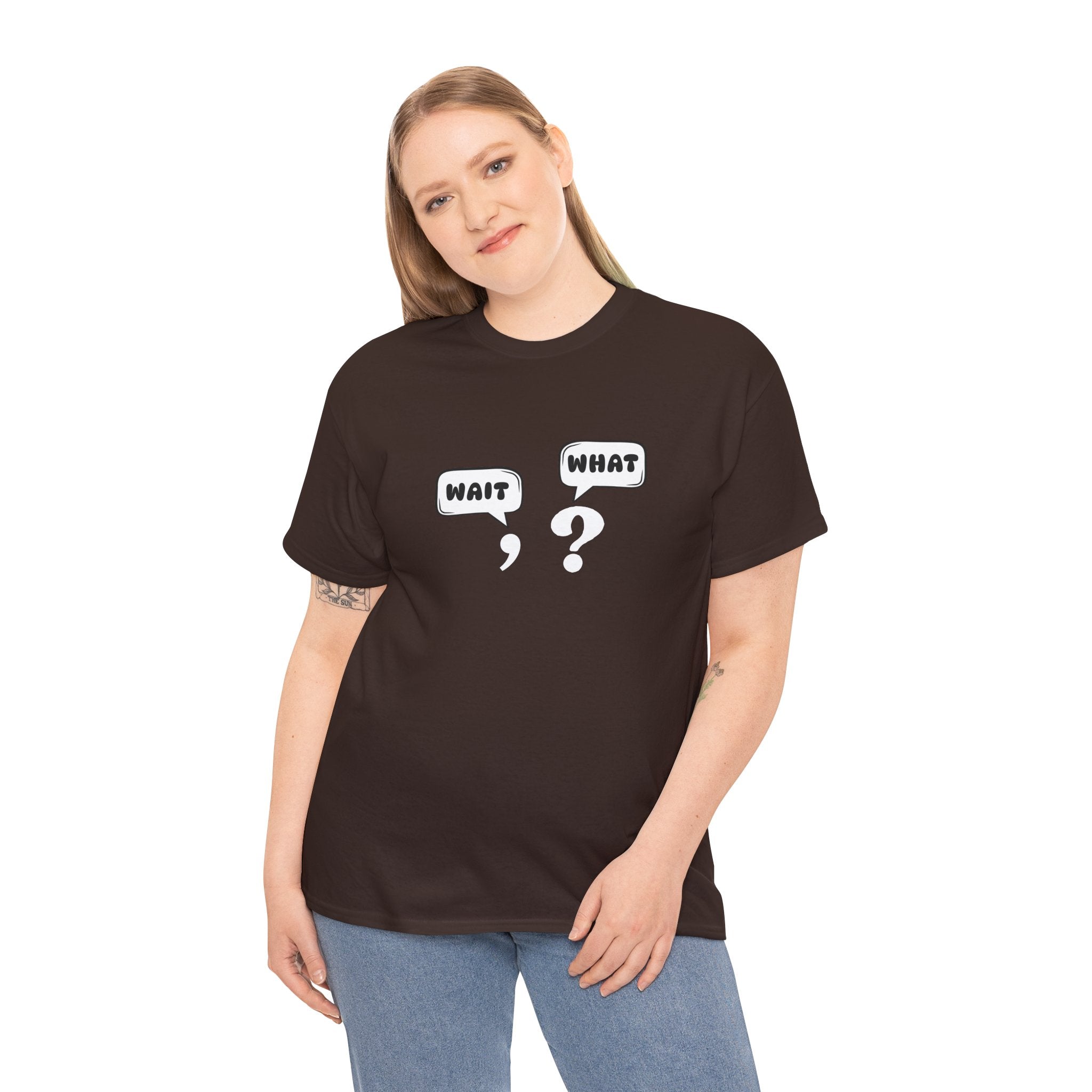 Unisex Tee with Whimsical Quote | Funny Cotton T-shirt for Casual Outings, Gift for Friends, Teachers, Nerds, Grammar, Birthday Present, Everyday Wear