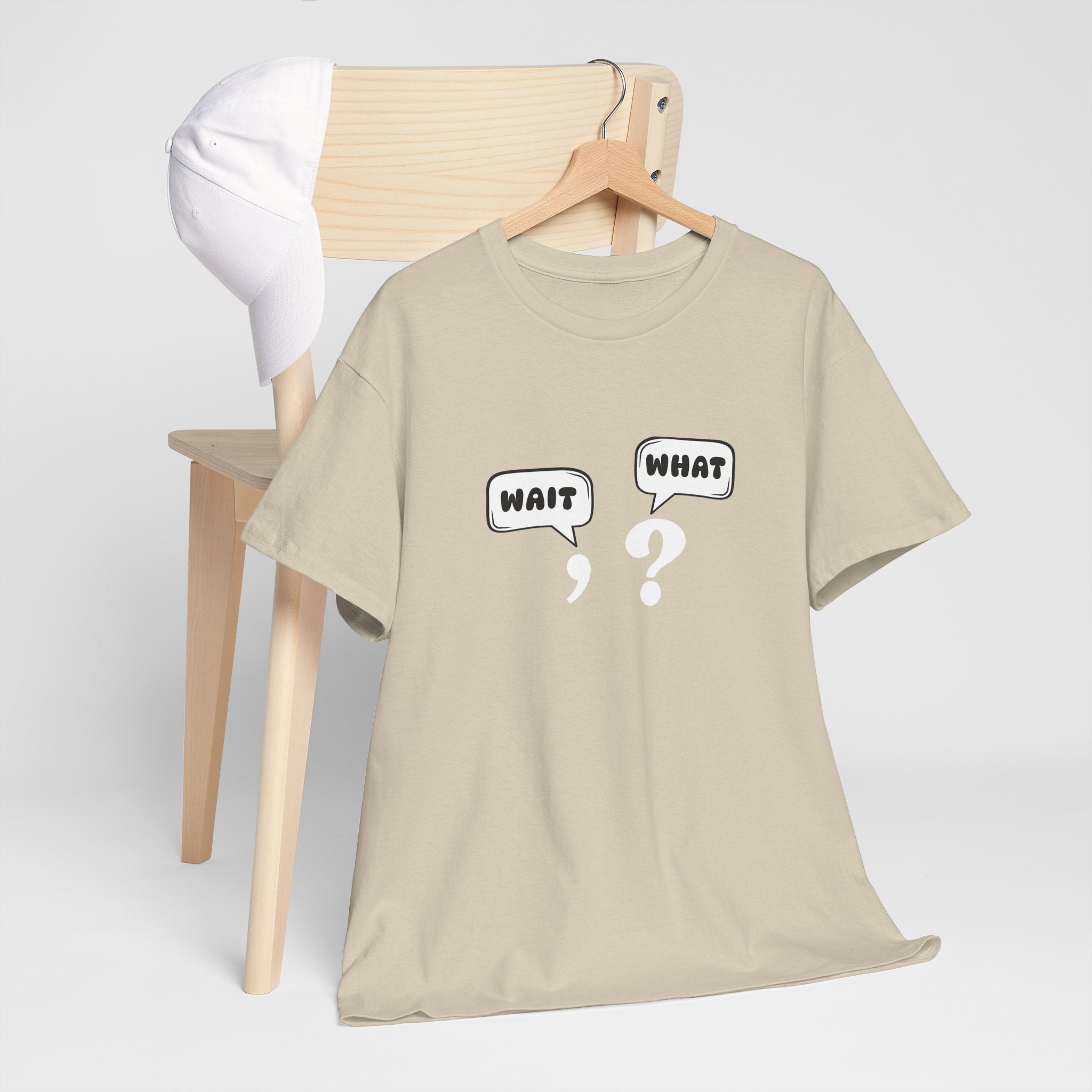 Unisex Tee with Whimsical Quote | Funny Cotton T-shirt for Casual Outings, Gift for Friends, Teachers, Nerds, Grammar, Birthday Present, Everyday Wear
