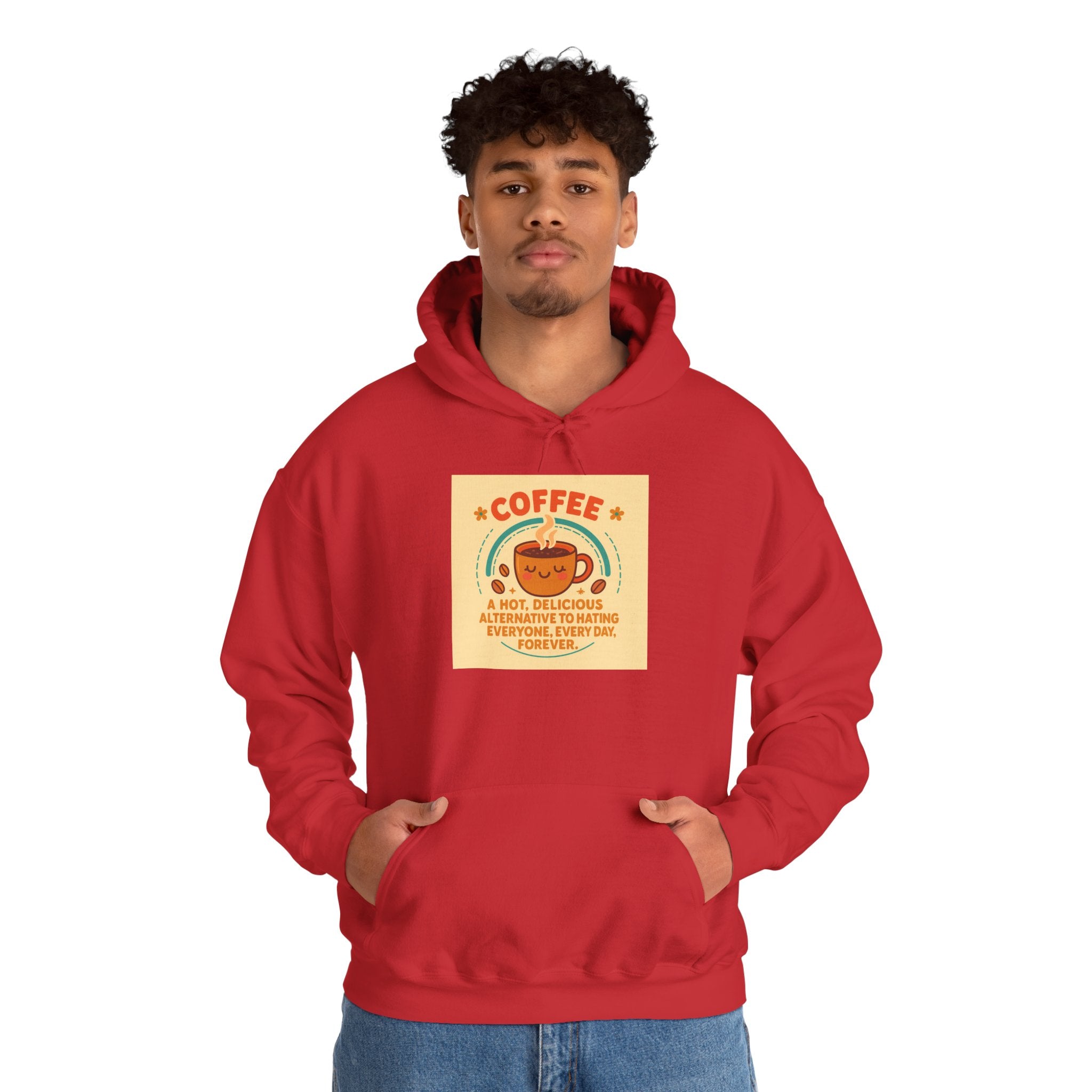 Cozy Coffee Lover's Hoodie, Autumn Sweatshirt, Funny Quote Hoodie, Casual Fall Apparel, Perfect Gift for Coffee Enthusiasts