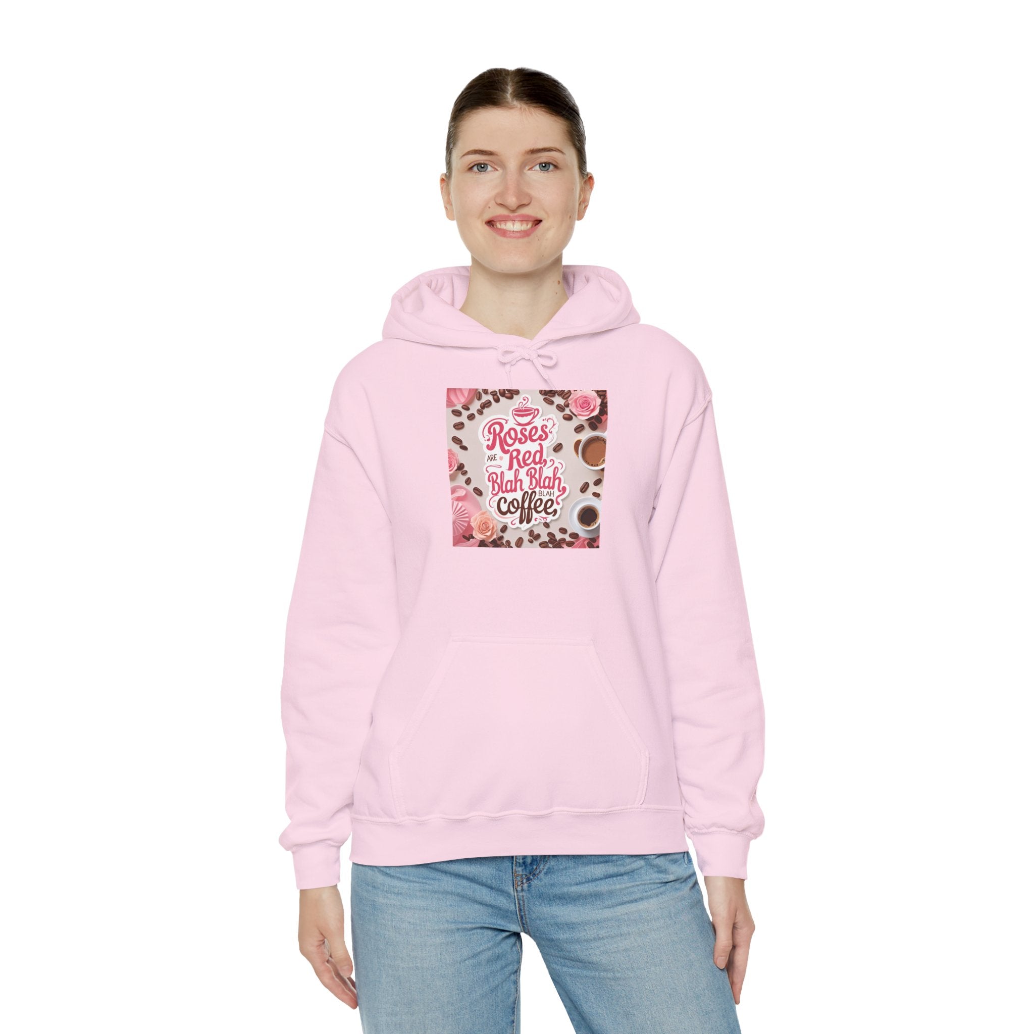 Roses are red...blah, blah blah, COFFEE! Vibrant Rich Coffee Hoodie, Perfect Gift for Coffee Enthusiasts, Ideal for Birthdays