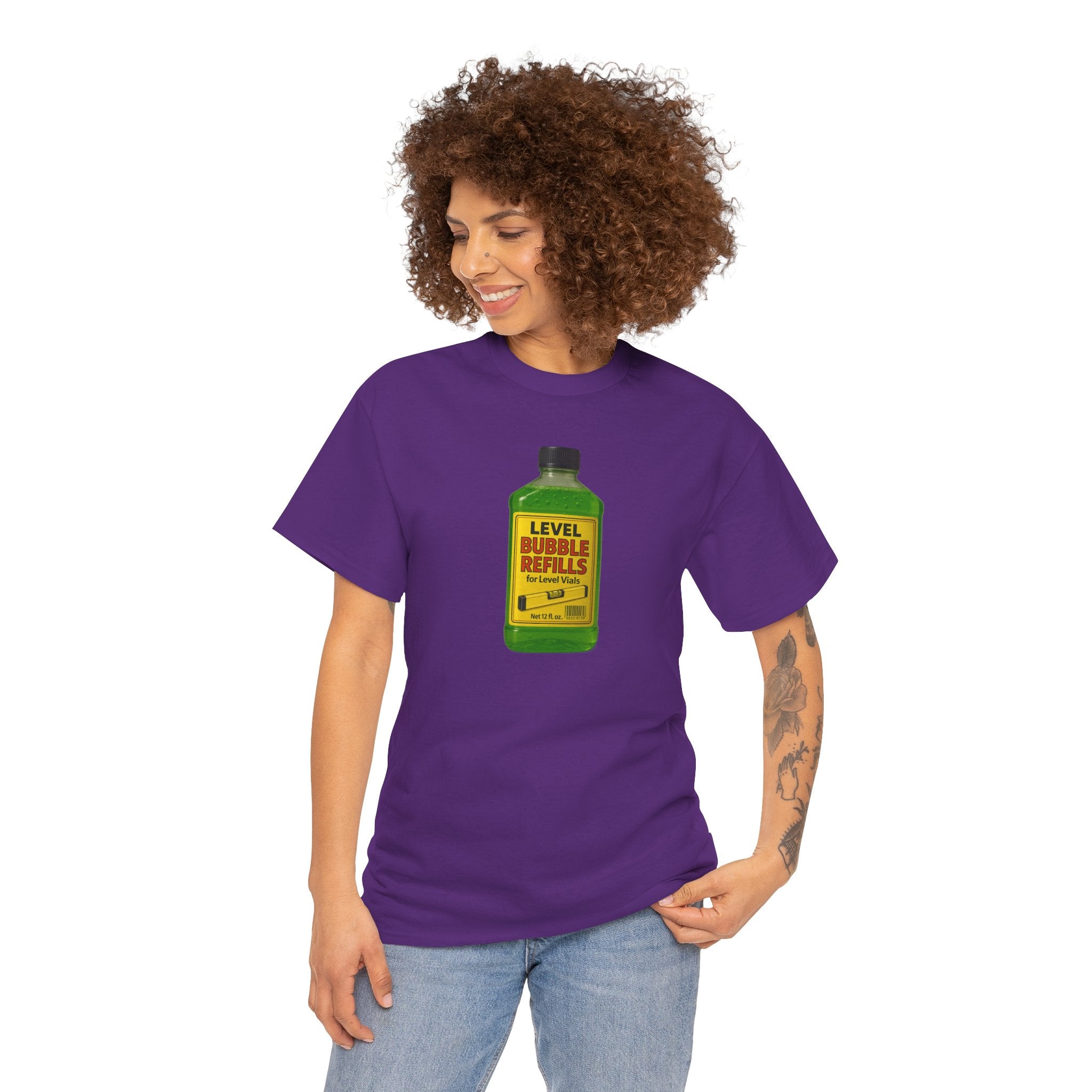Level Bubbles Refill Gag T-shirt, Fun T-Shirt for Bubble Lovers,  Car Lovers, or just lovers. Casual Wear, Gift for Kids and Adults, Birthday, Summer Fun