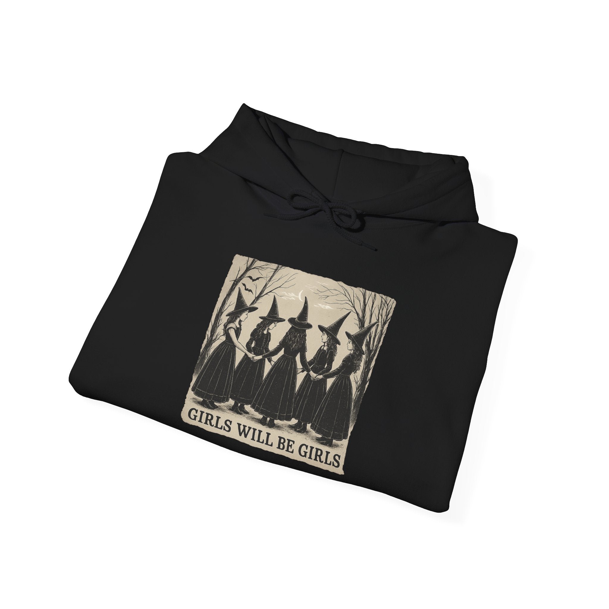 Spooky Witch Sisters Hoodie - Cozy Unisex Sweatshirt, Halloween Apparel, Witchy Gift, Fall Fashion, Girls Night Out