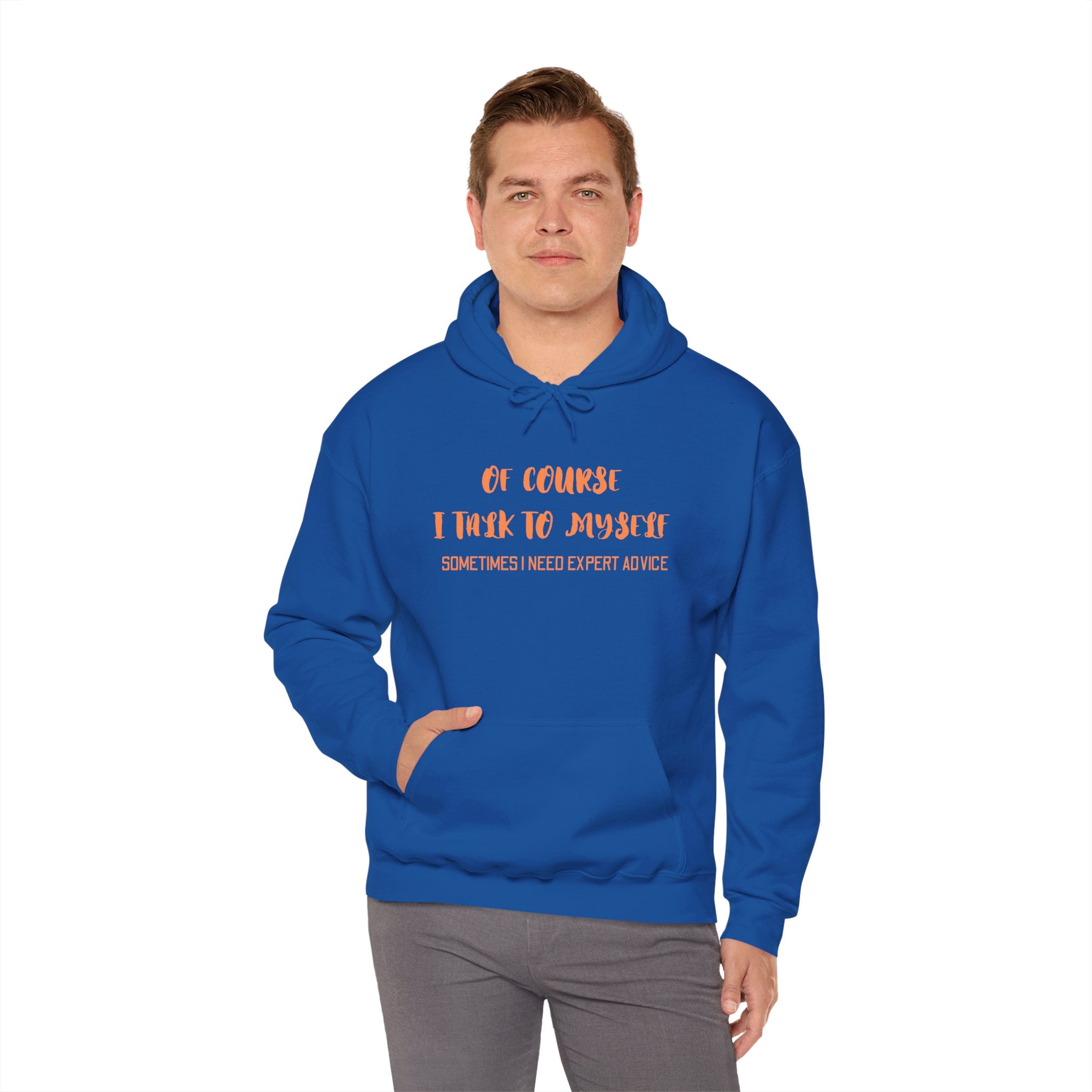 I talk to myself for Expert Advice Sweatshirt | Unisex Hoodie for Cozy Learning, Fun Gift for Students, Thoughtful Birthday Present, Perfect for Casual