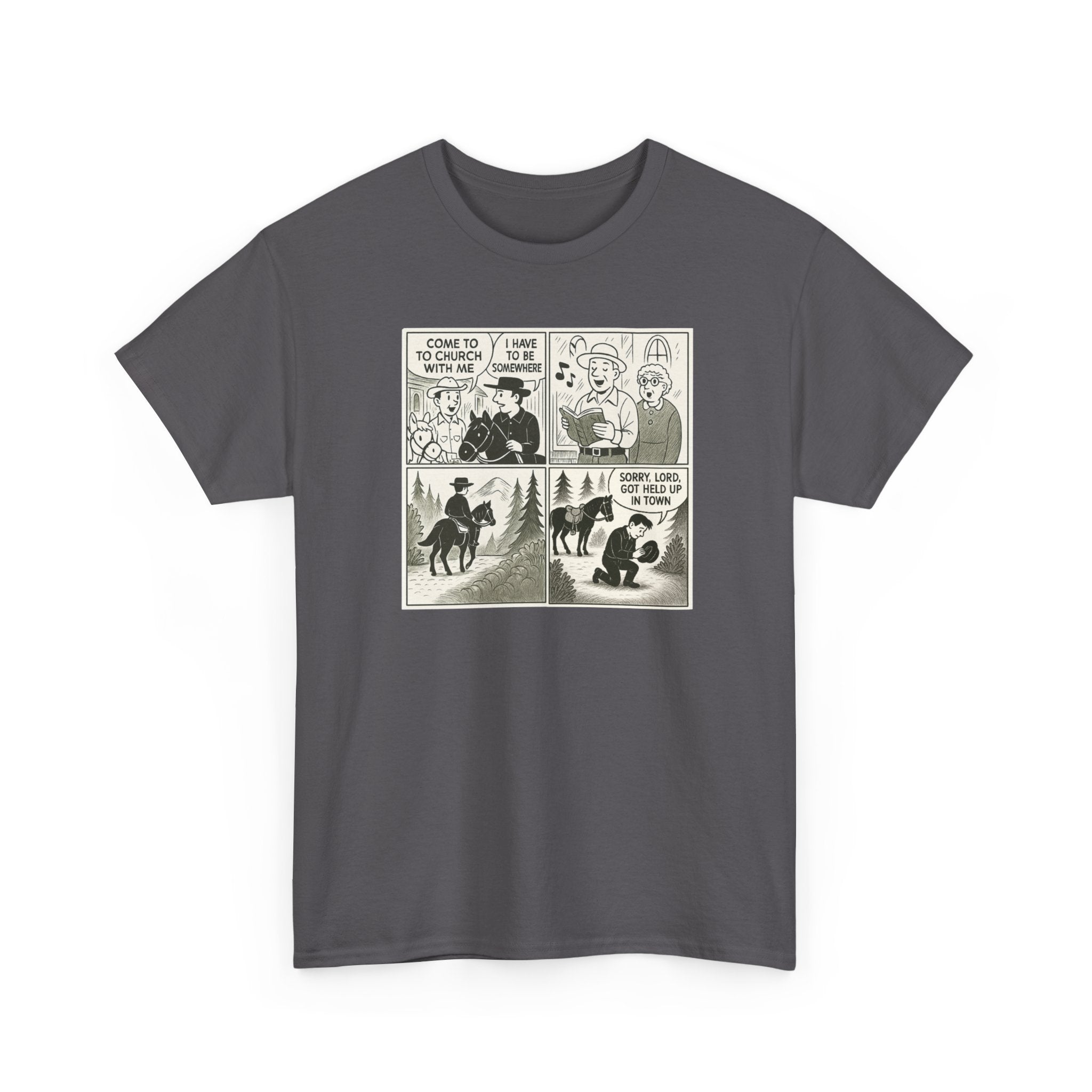 Vintage Comic Graphic Unisex Heavy Cotton Tee, Funny Graphic T-Shirt, Casual Wear, Gift for Her, Gift for Him, Unique Cartoon Shirt