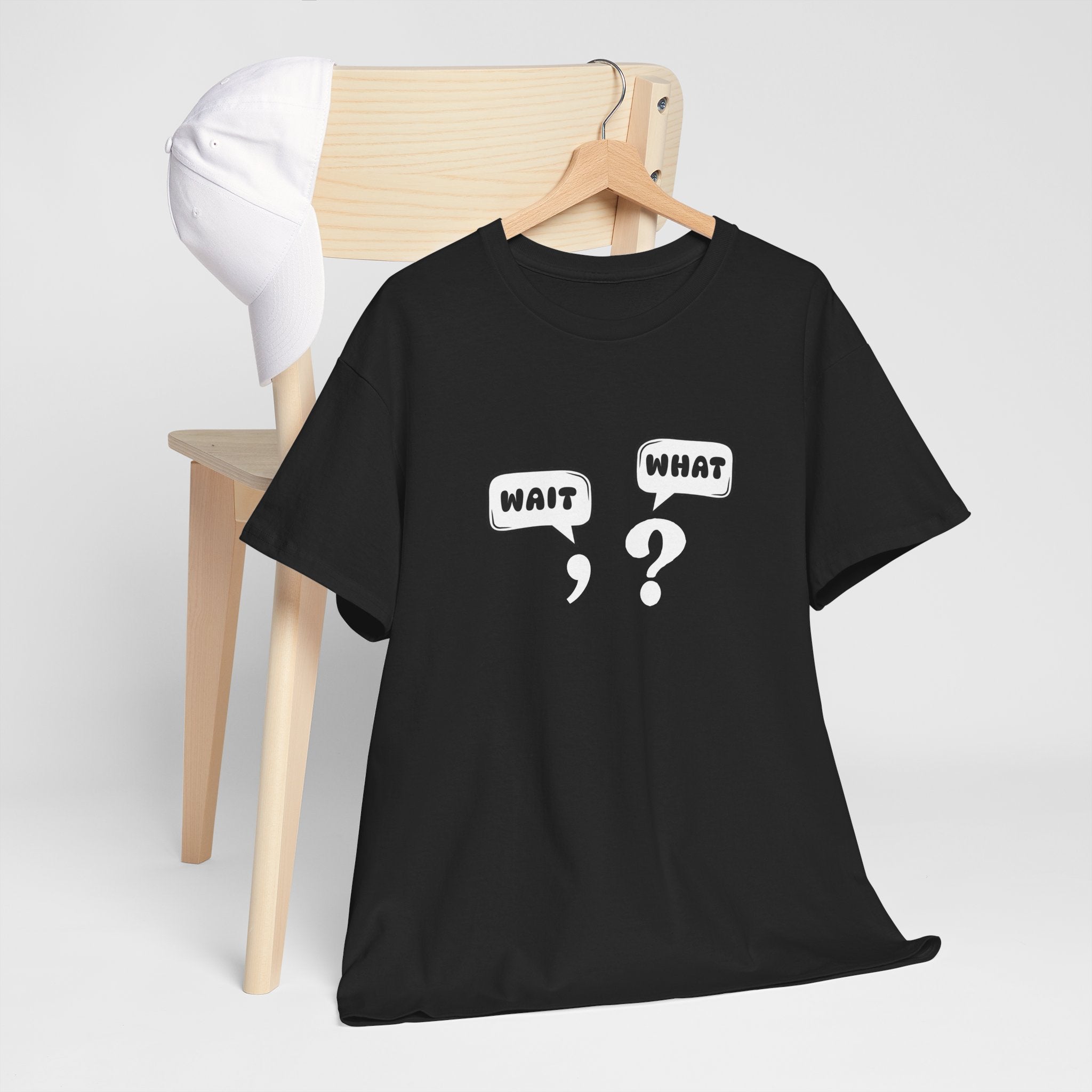Unisex Tee with Whimsical Quote | Funny Cotton T-shirt for Casual Outings, Gift for Friends, Teachers, Nerds, Grammar, Birthday Present, Everyday Wear