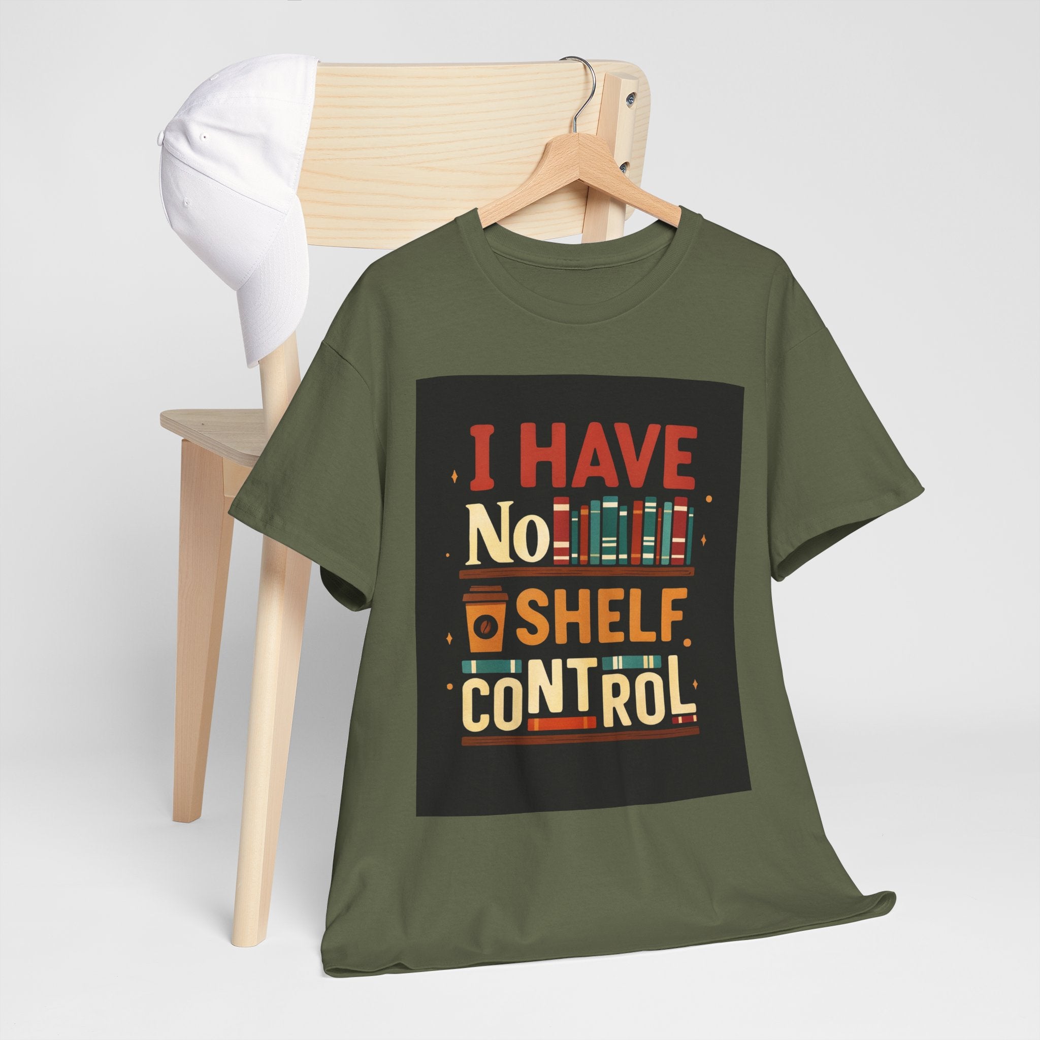 Book Lover's Humor Tee - I Have No Shelf Control, Gift for Readers, Bookish Apparel, Casual Wear, Funny T-Shirt